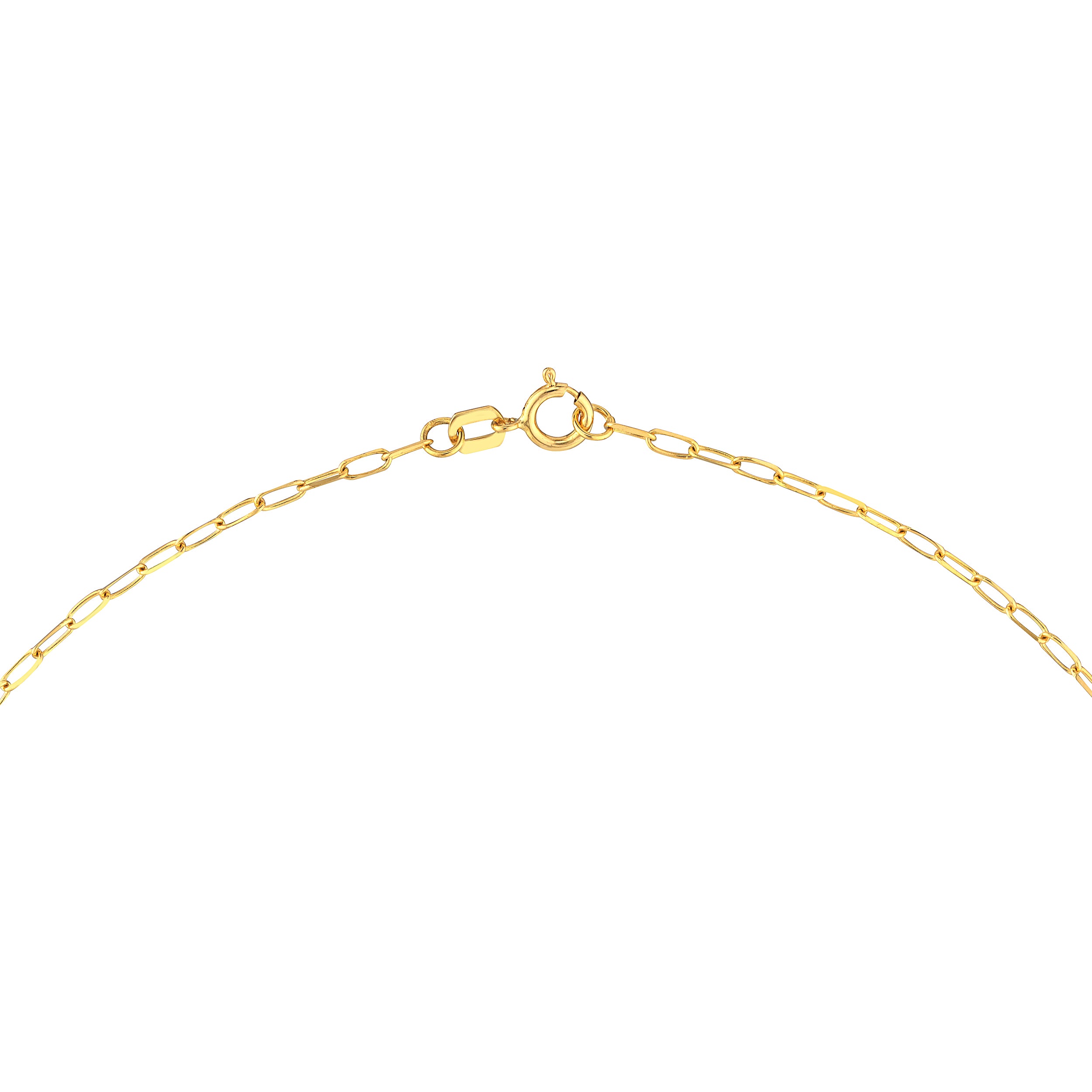 18" DROP PAPERCLIP CHAIN NECKLACE | 14K YELLOW GOLD | MF039371-14Y - Brownlee Jewelers