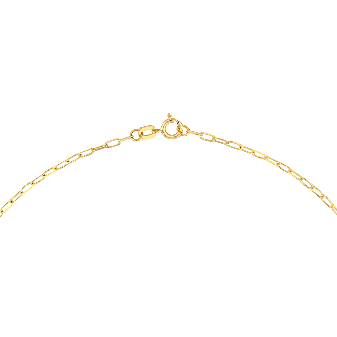 18" DROP PAPERCLIP CHAIN NECKLACE | 14K YELLOW GOLD | MF039371-14Y - Brownlee Jewelers