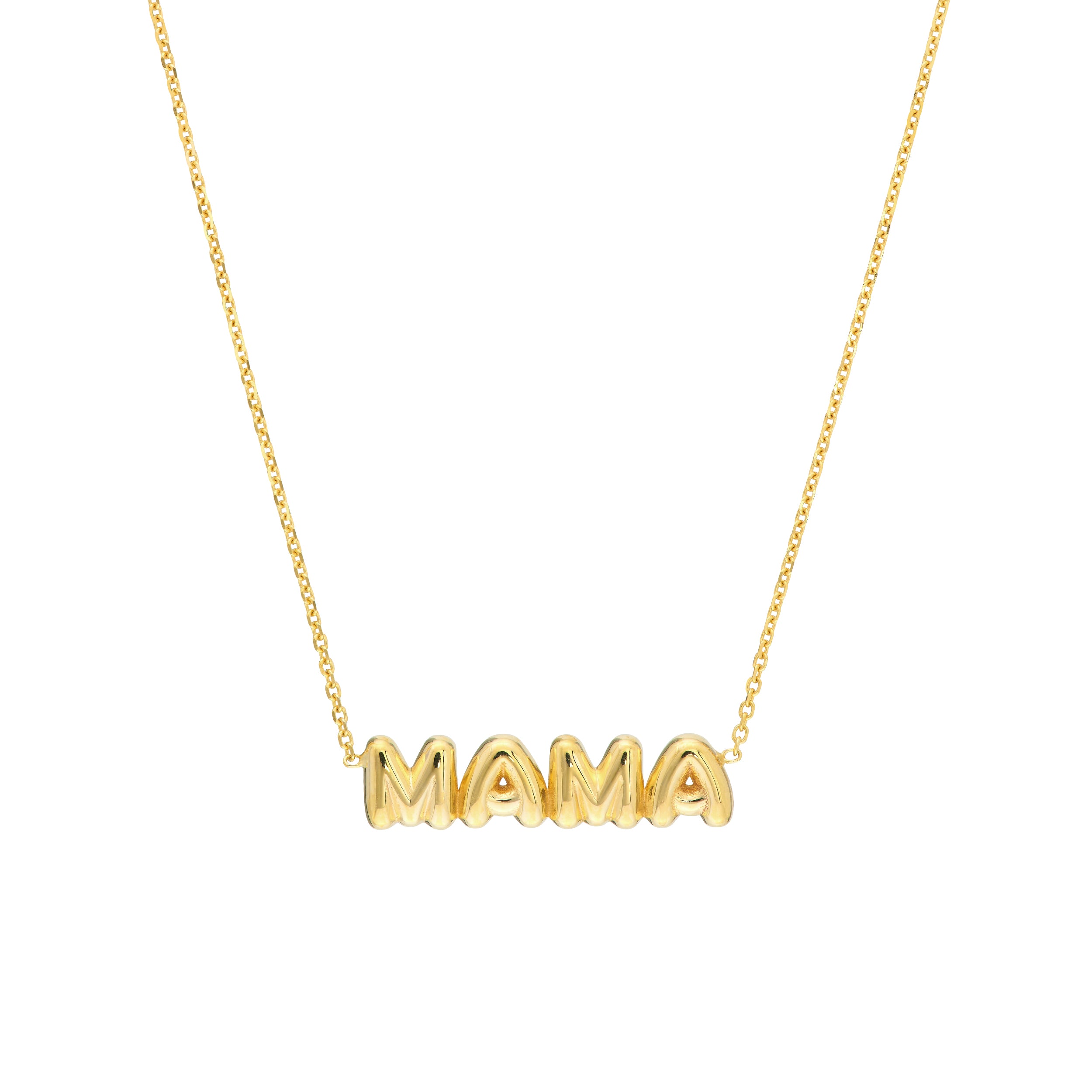 18" ADJUSTABLE PUFFED NECKLACE | 14K YELLOW GOLD | MF040889-14Y - Brownlee Jewelers