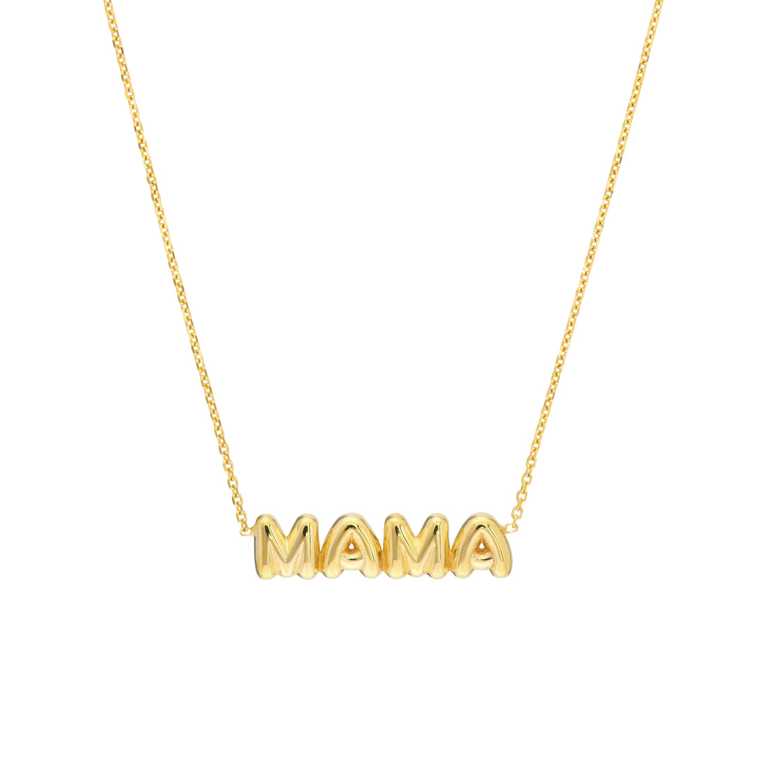 18" ADJUSTABLE PUFFED NECKLACE | 14K YELLOW GOLD | MF040889-14Y - Brownlee Jewelers