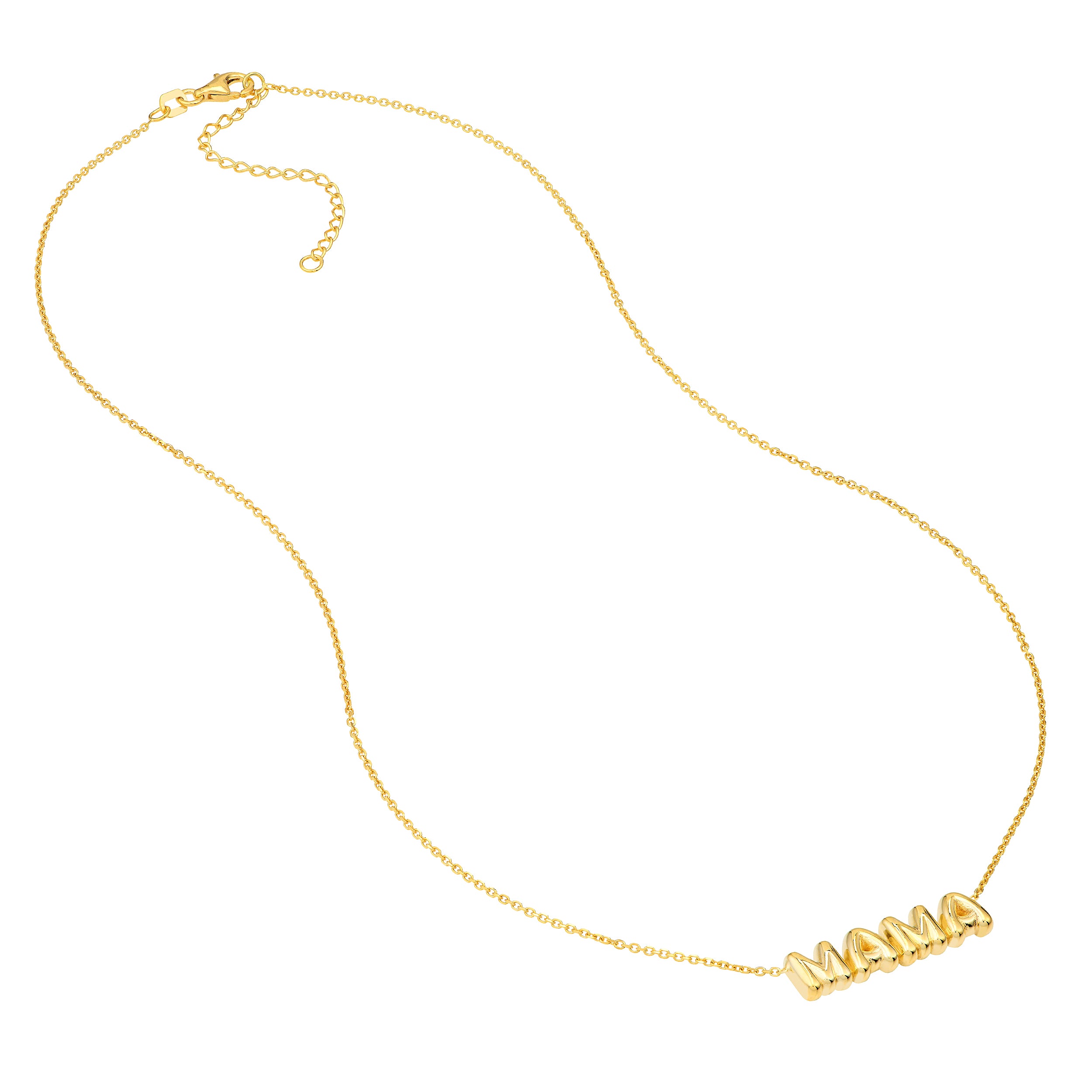 18" ADJUSTABLE PUFFED NECKLACE | 14K YELLOW GOLD | MF040889-14Y - Brownlee Jewelers