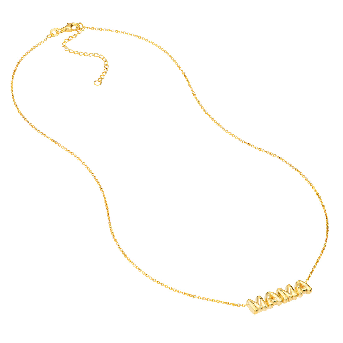 18" ADJUSTABLE PUFFED NECKLACE | 14K YELLOW GOLD | MF040889-14Y - Brownlee Jewelers