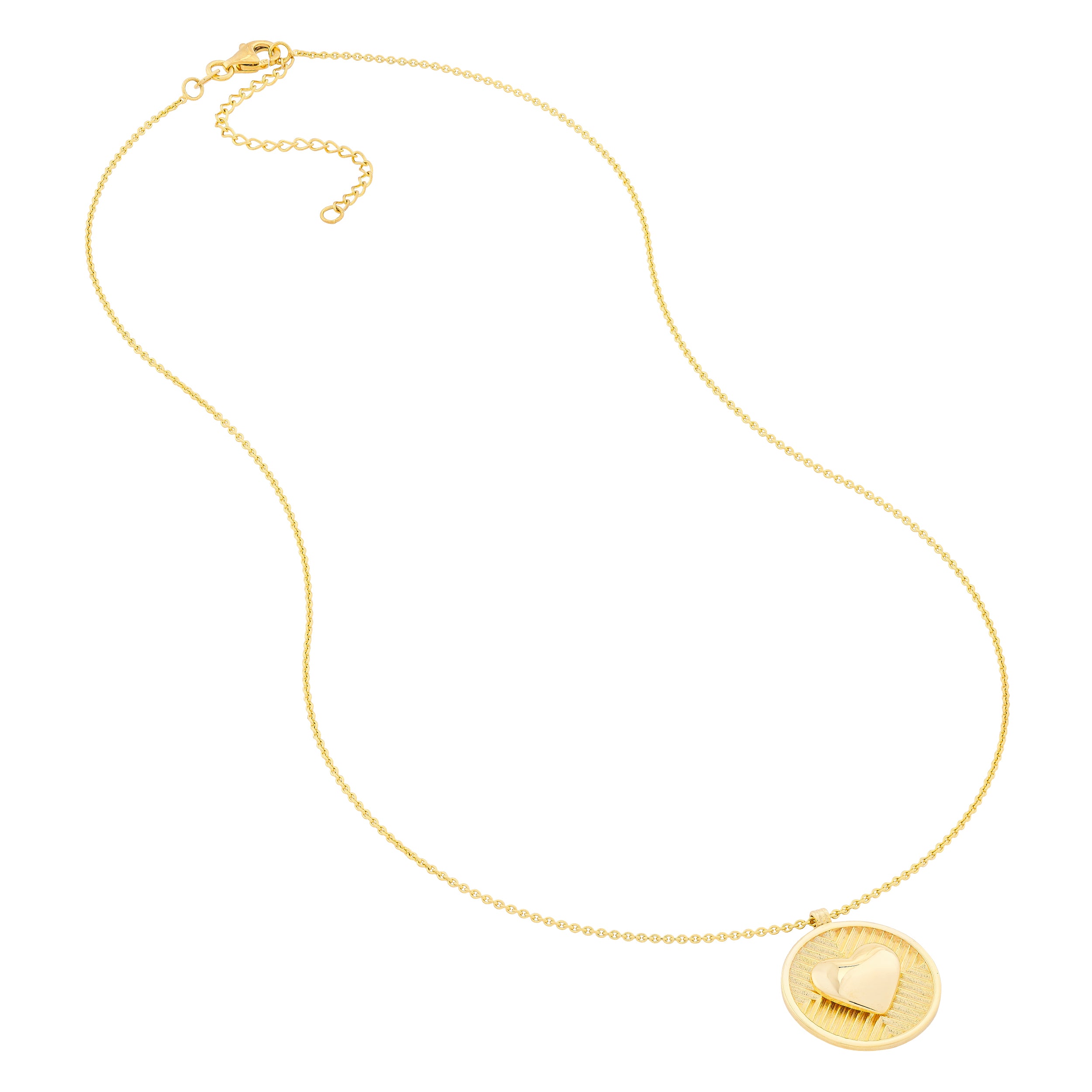 18" HEART PENDANT NECKLACE | 14K YELLOW GOLD | MF040902-14Y - Brownlee Jewelers
