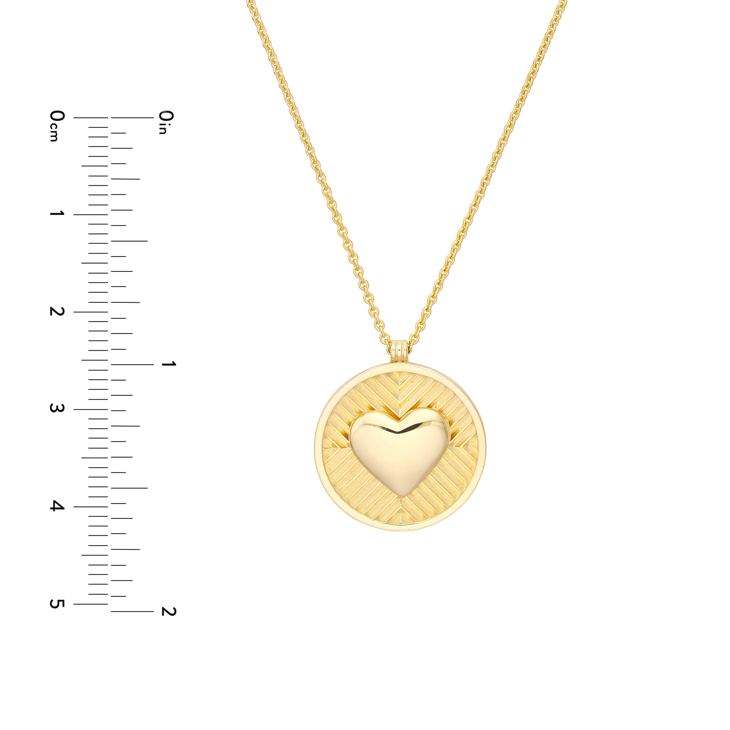 18" HEART PENDANT NECKLACE | 14K YELLOW GOLD | MF040902-14Y - Brownlee Jewelers