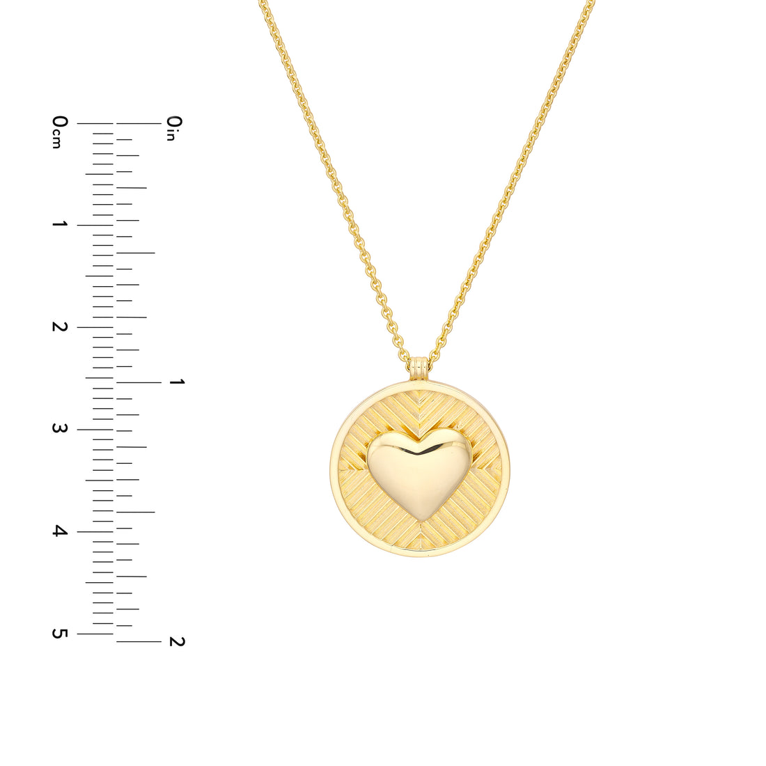 18" HEART PENDANT NECKLACE | 14K YELLOW GOLD | MF040902-14Y - Brownlee Jewelers