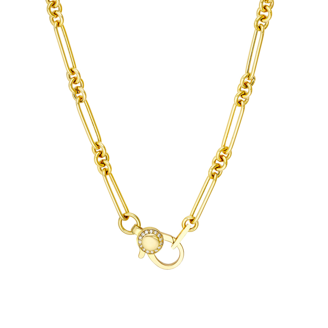 18" PAPERCLIP CHAIN NECKLACE | 14K YELLOW GOLD | MF040905-14Y - Brownlee Jewelers