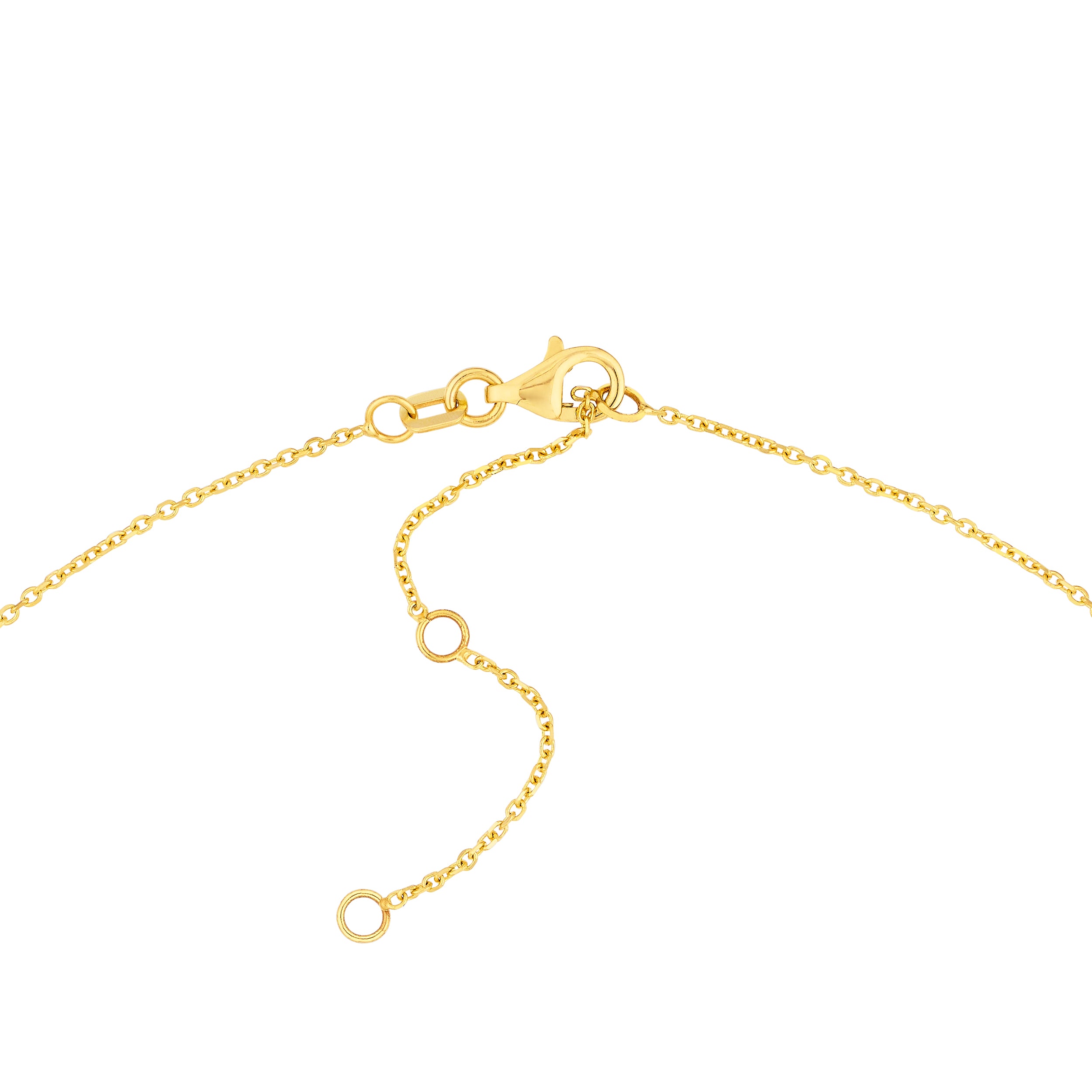 18" BUTTERFLY FLUTED NECKLACE | 14K YELLOW GOLD | MF041962-14Y - Brownlee Jewelers