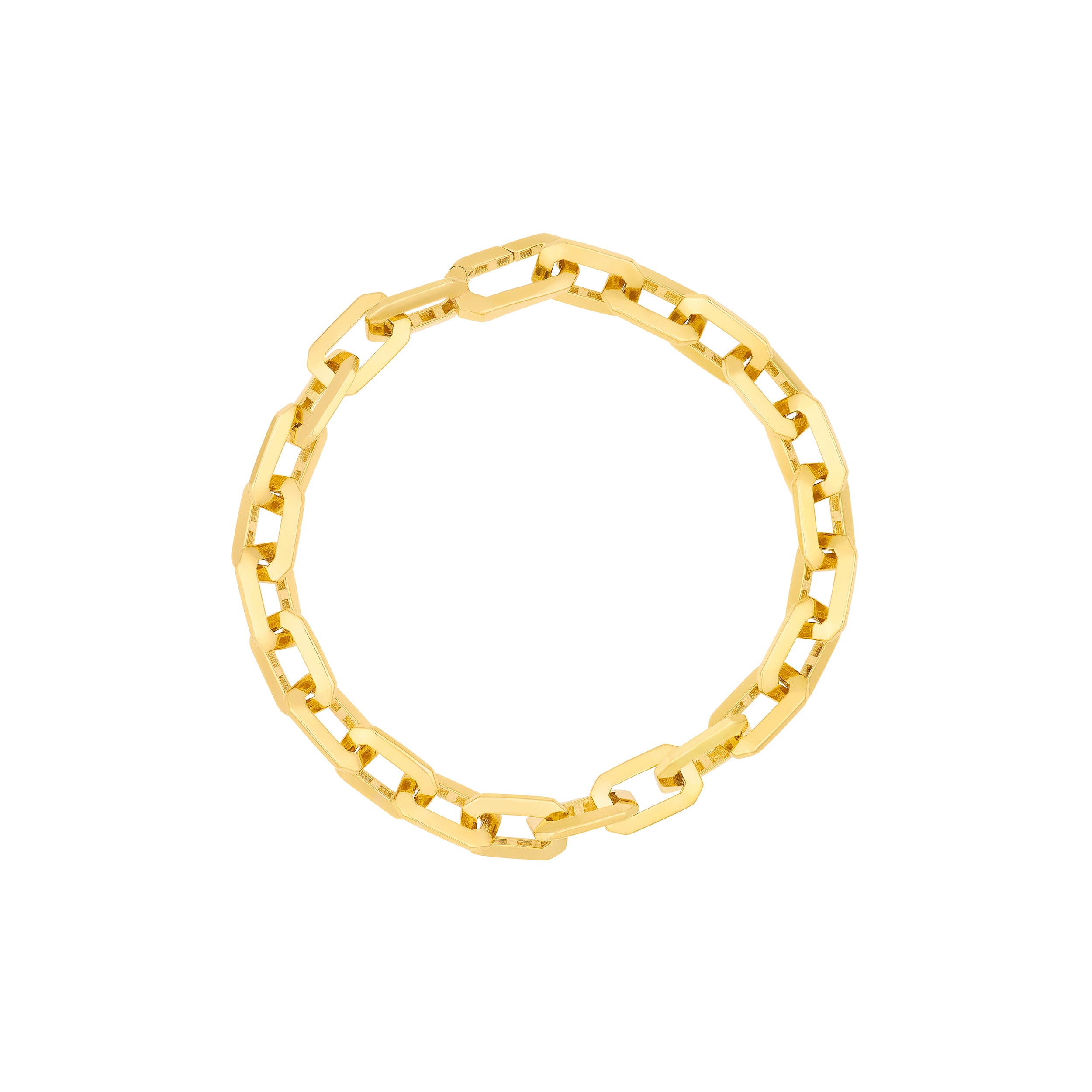 8.5" LONG LINK OCTAGON BRACELET | 14K YELLOW GOLD | MF042269-14Y - Brownlee Jewelers
