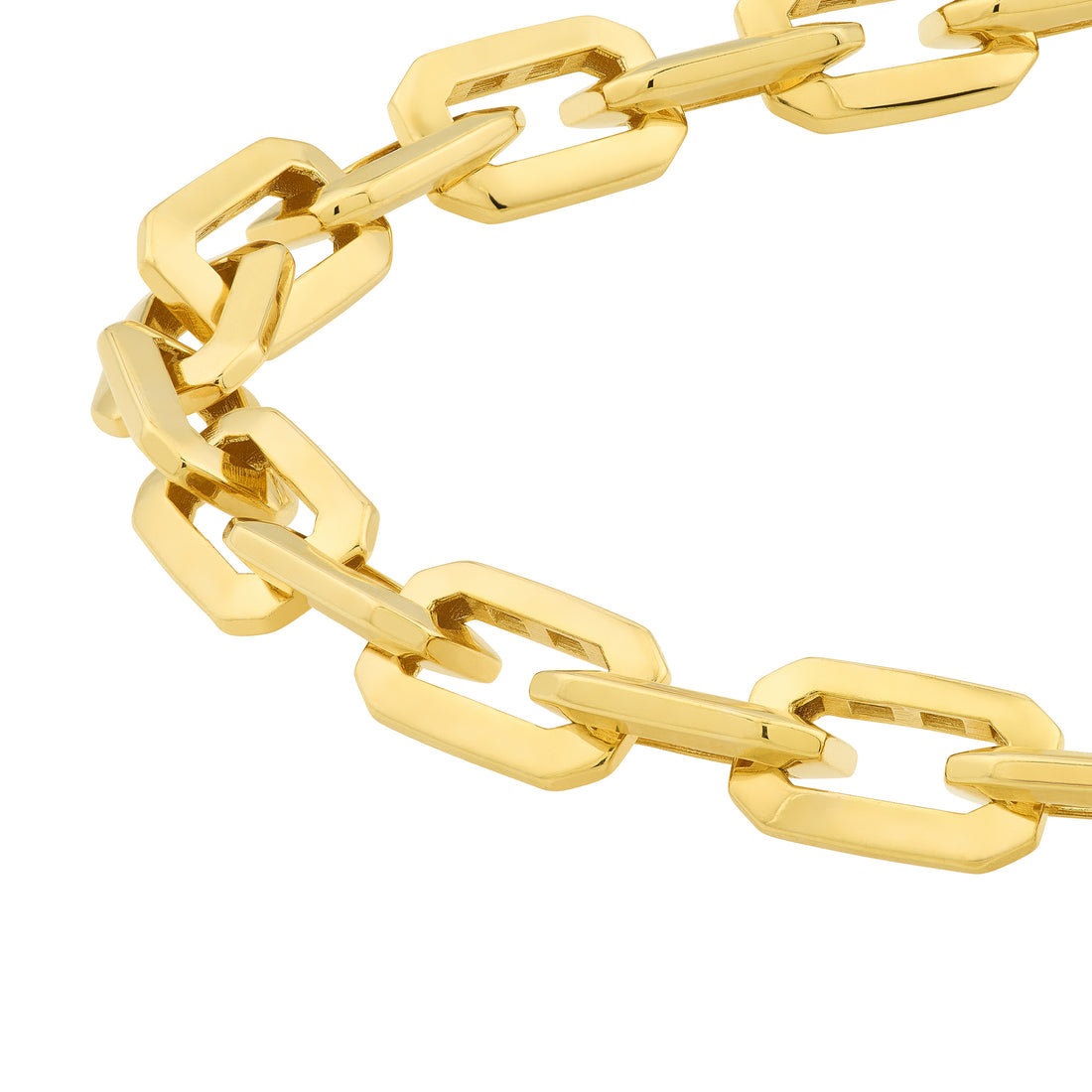 8.5" LONG LINK OCTAGON BRACELET | 14K YELLOW GOLD | MF042269-14Y - Brownlee Jewelers