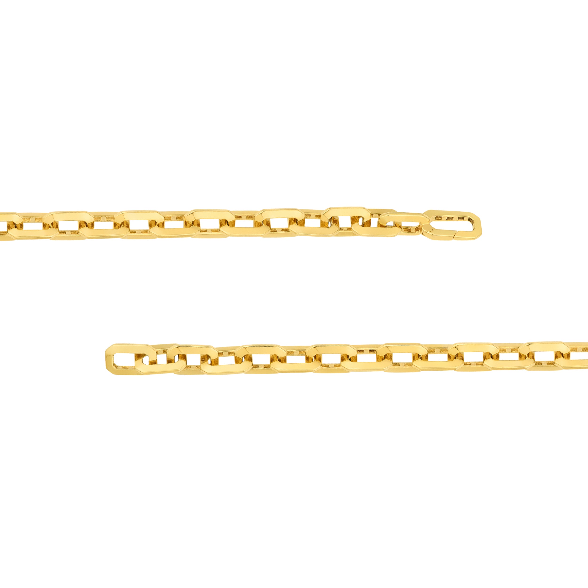 8.5" LONG LINK OCTAGON BRACELET | 14K YELLOW GOLD | MF042269-14Y - Brownlee Jewelers