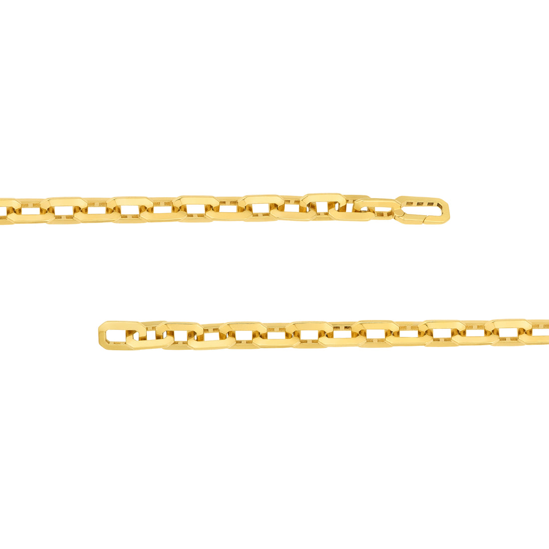 8.5" LONG LINK OCTAGON BRACELET | 14K YELLOW GOLD | MF042269-14Y - Brownlee Jewelers