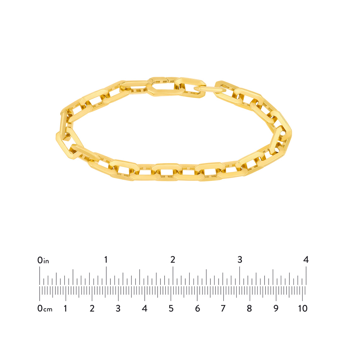 8.5" LONG LINK OCTAGON BRACELET | 14K YELLOW GOLD | MF042269-14Y - Brownlee Jewelers