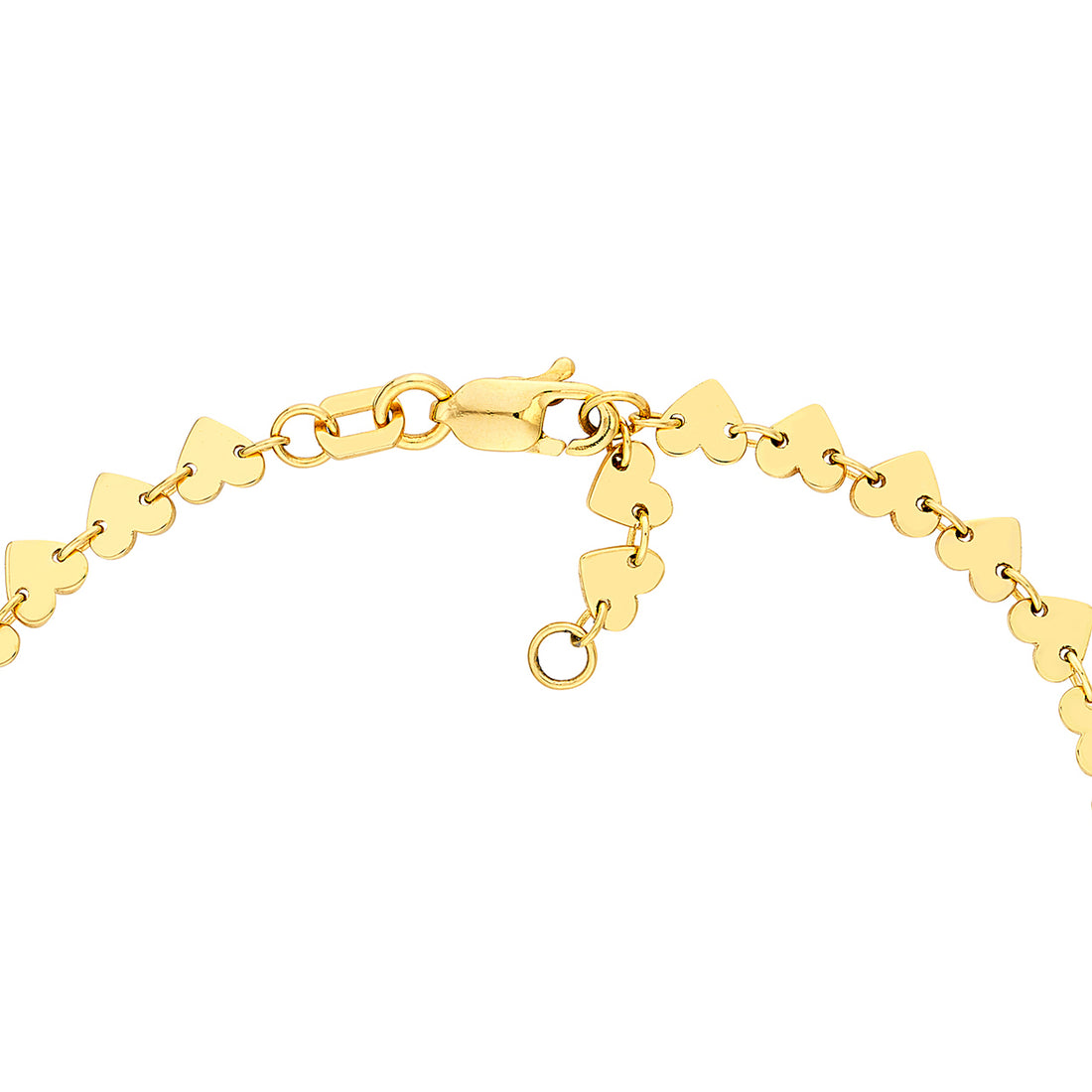 7.5" ADJUSTABLE HEART BRACELET | 14K YELLOW GOLD | MF042523-14Y - Brownlee Jewelers