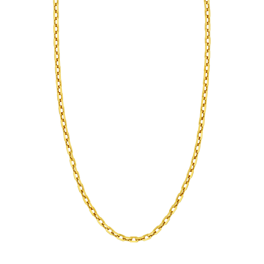 18" LONG LINK OCTAGON NECKLACE | 14K YELLOW GOLD | MF043579-14Y - Brownlee Jewelers