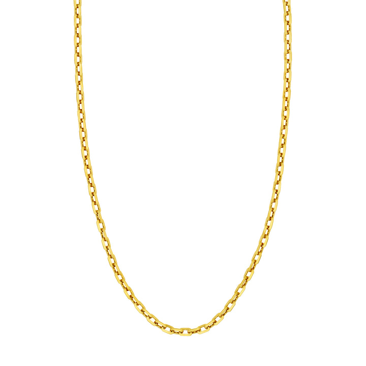 18" LONG LINK OCTAGON NECKLACE | 14K YELLOW GOLD | MF043579-14Y - Brownlee Jewelers