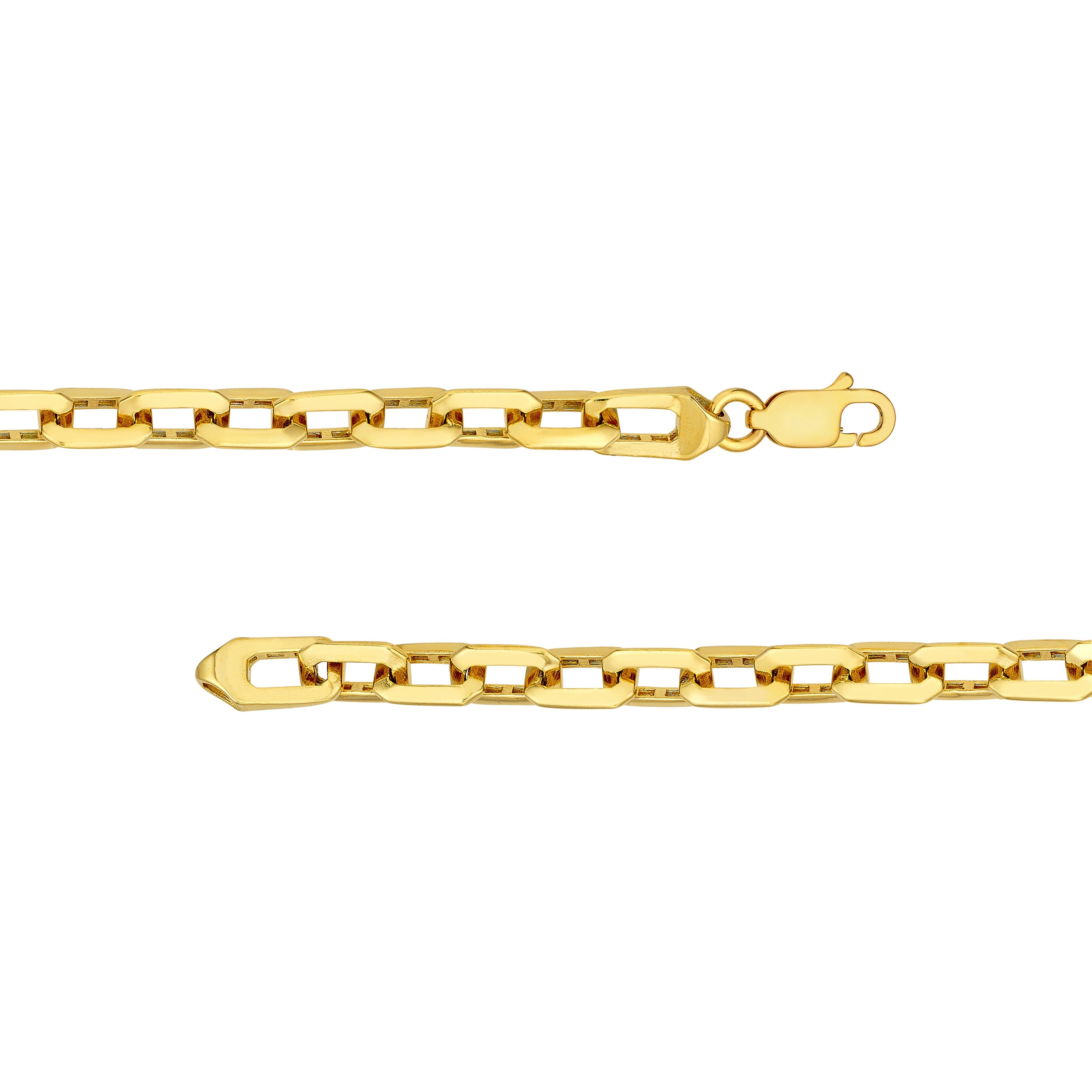 18" LONG LINK OCTAGON NECKLACE | 14K YELLOW GOLD | MF043579-14Y - Brownlee Jewelers