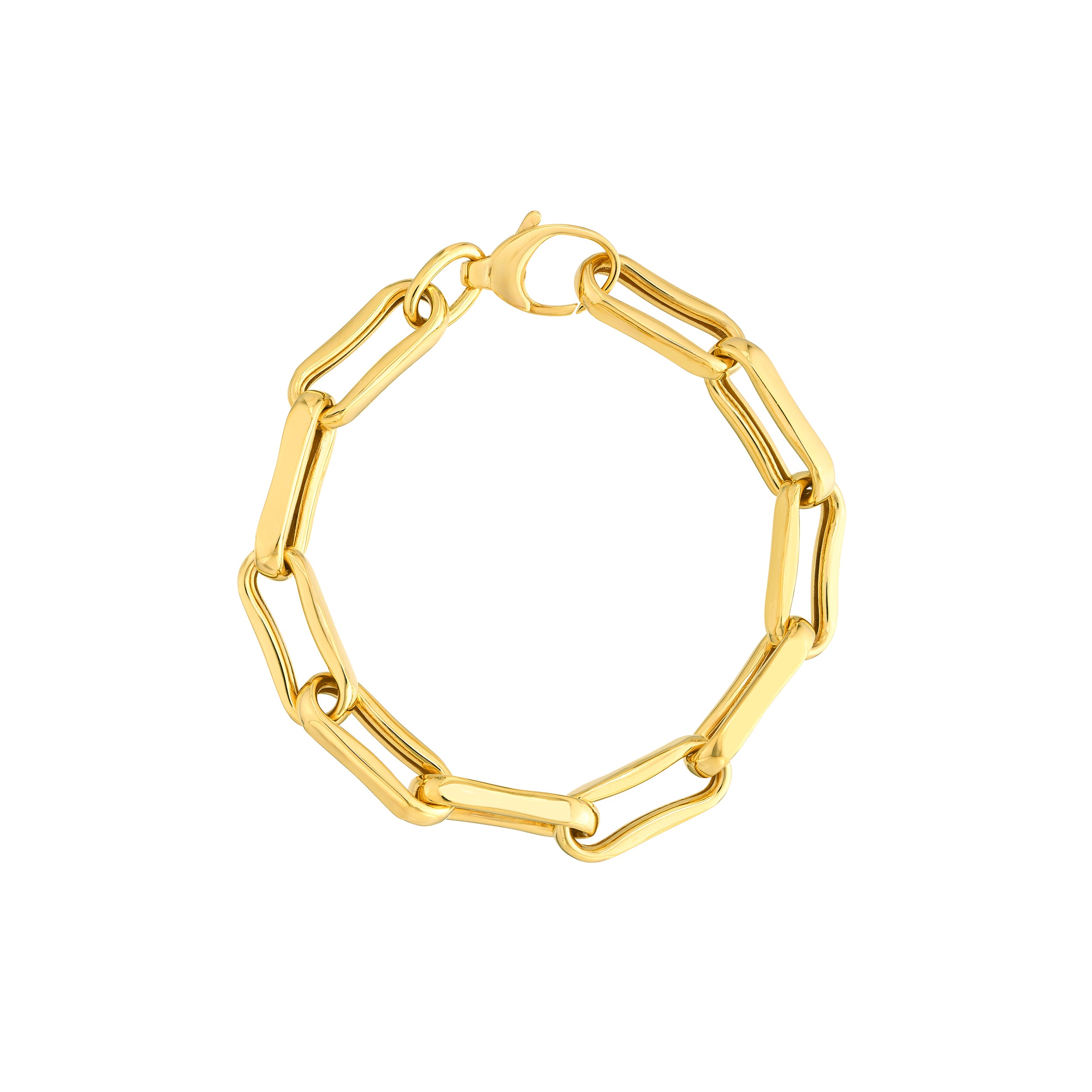 7.75" OVAL BRACELET | 14K YELLOW GOLD | MF043986-14Y - Brownlee Jewelers