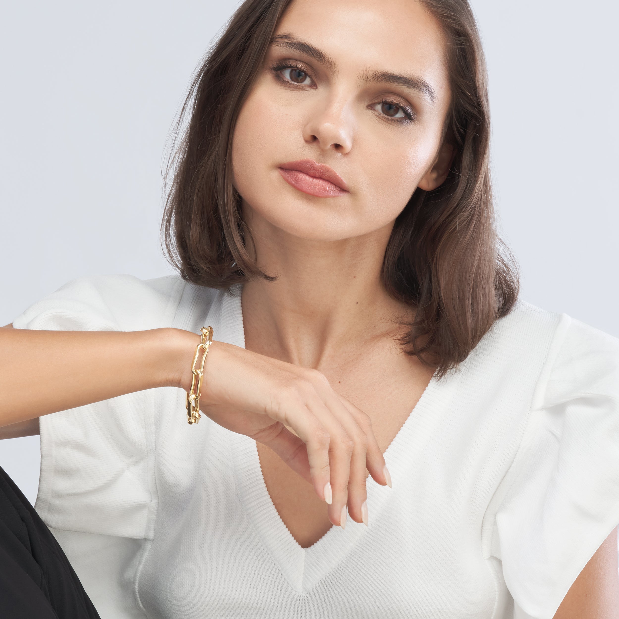 7.75" OVAL BRACELET | 14K YELLOW GOLD | MF043986-14Y - Brownlee Jewelers