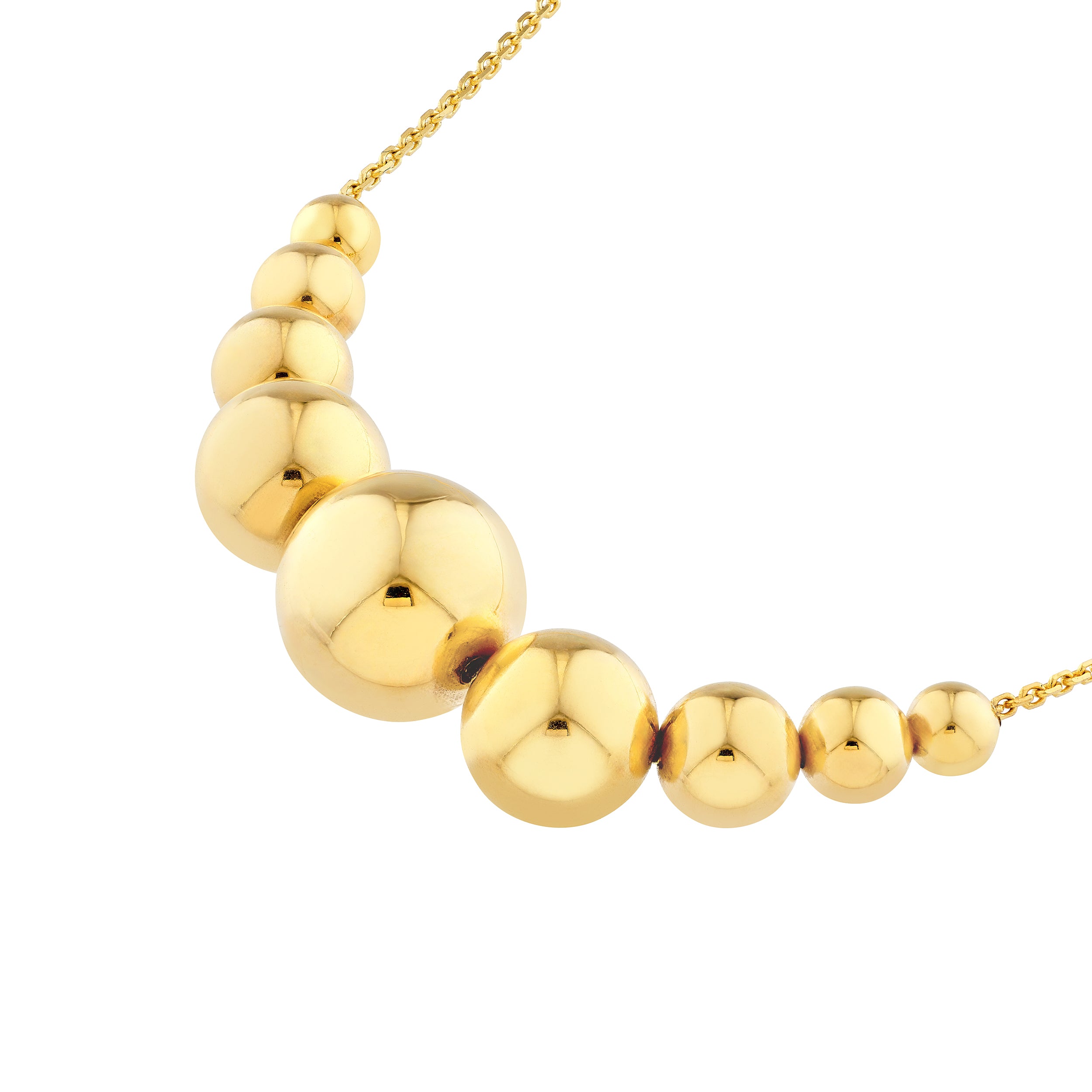 18" 0.8MM ADJUSTABLE ROUND CABLE CHAIN NECKLACE | 14K YELLOW GOLD | MF044329-14Y - Brownlee Jewelers