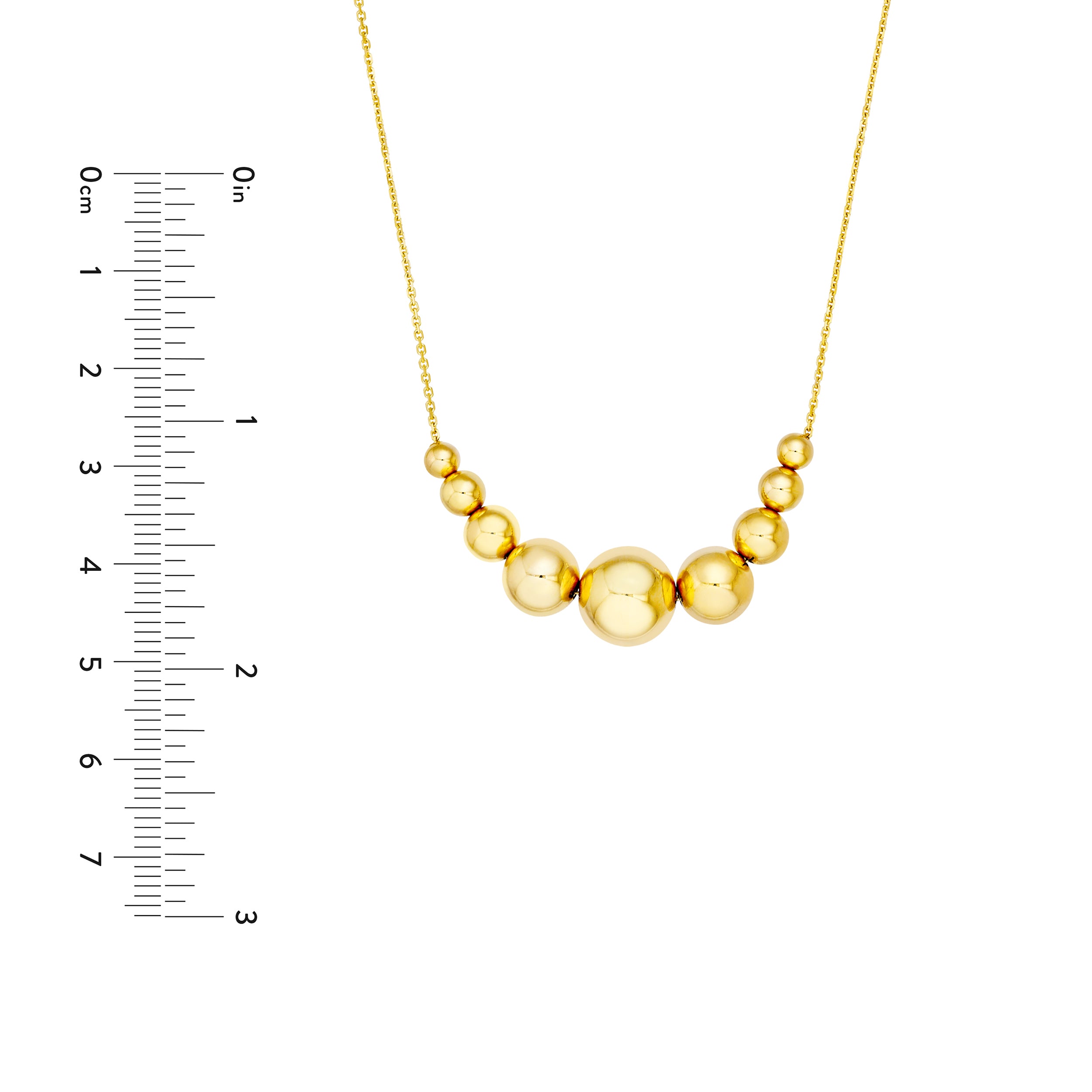 18" 0.8MM ADJUSTABLE ROUND CABLE CHAIN NECKLACE | 14K YELLOW GOLD | MF044329-14Y - Brownlee Jewelers
