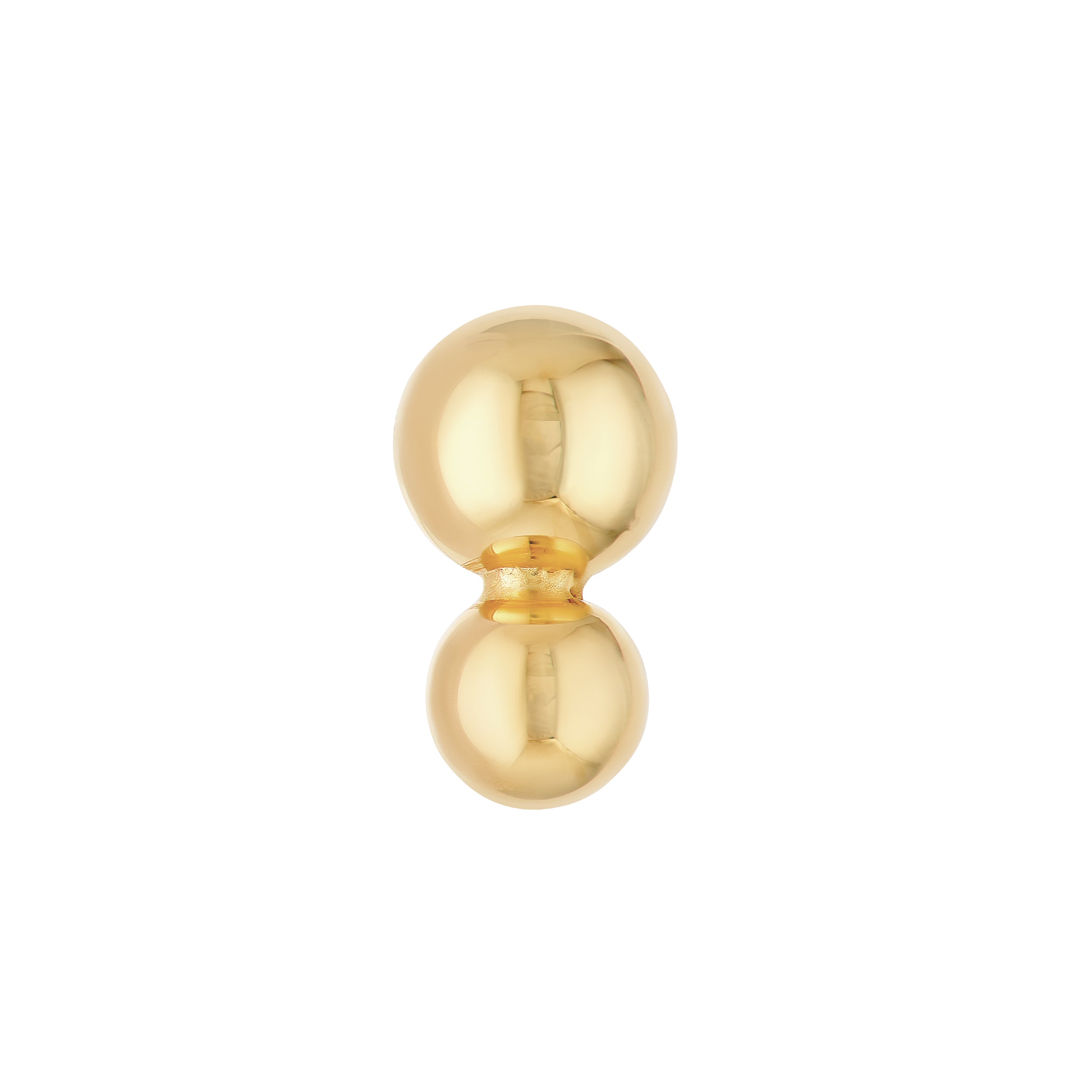 DOUBLE BEAD STUD EARRINGS | 14K YELLOW GOLD | MF045130-14Y - Brownlee Jewelers