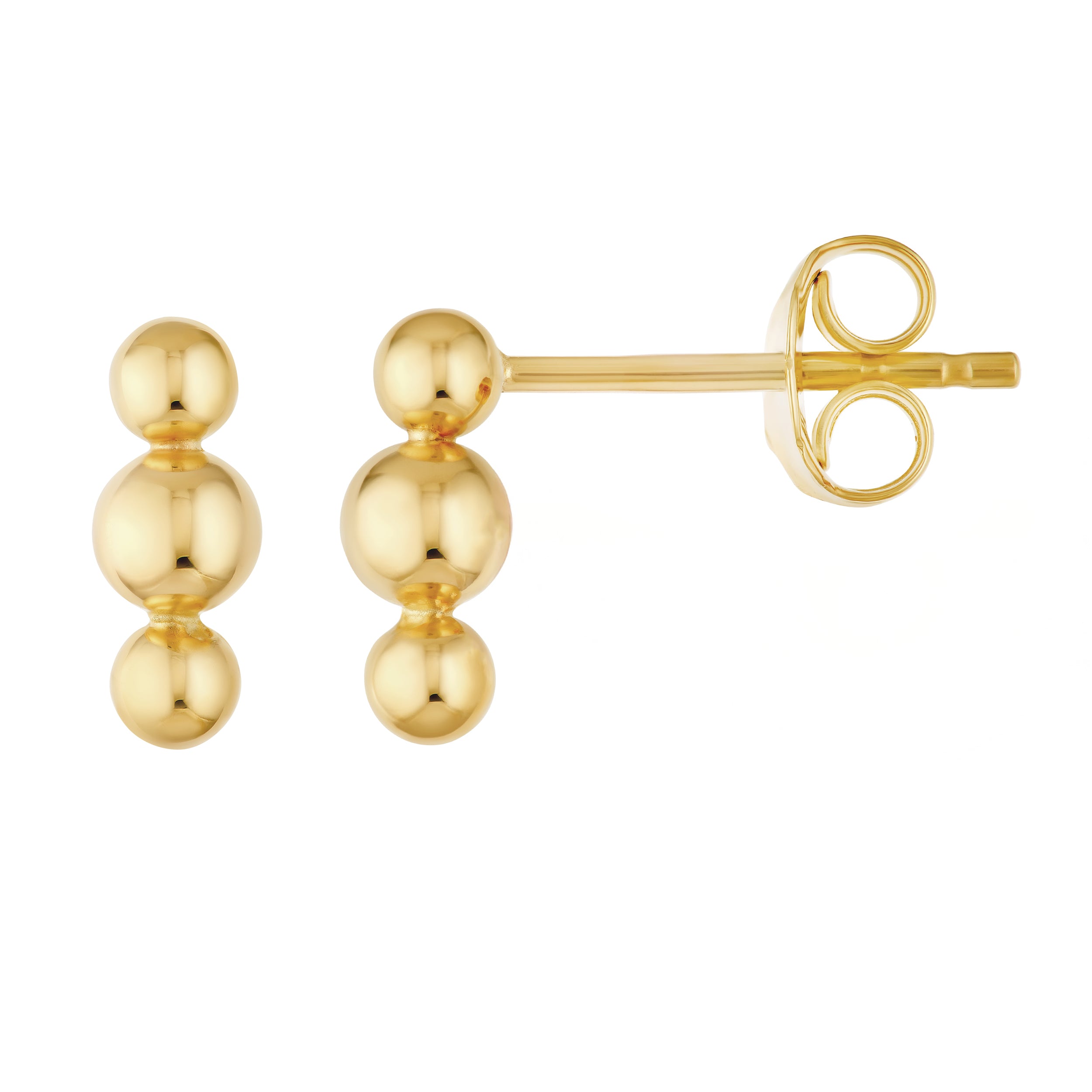 BEAD STUD EARRINGS | 14K YELLOW GOLD | MF045131-14Y - Brownlee Jewelers