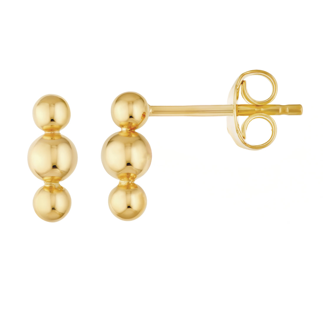 BEAD STUD EARRINGS | 14K YELLOW GOLD | MF045131-14Y - Brownlee Jewelers