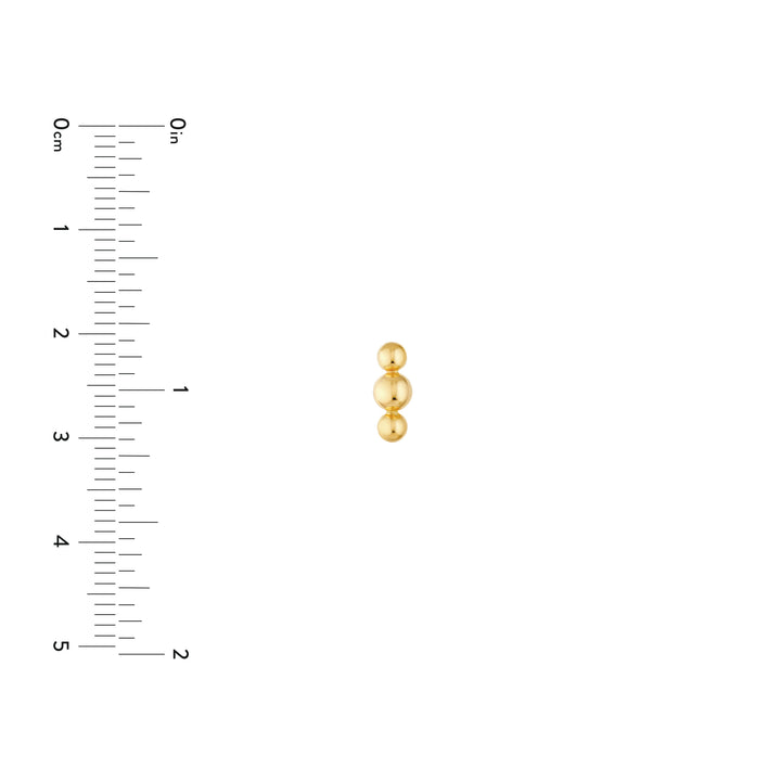 BEAD STUD EARRINGS | 14K YELLOW GOLD | MF045131-14Y - Brownlee Jewelers