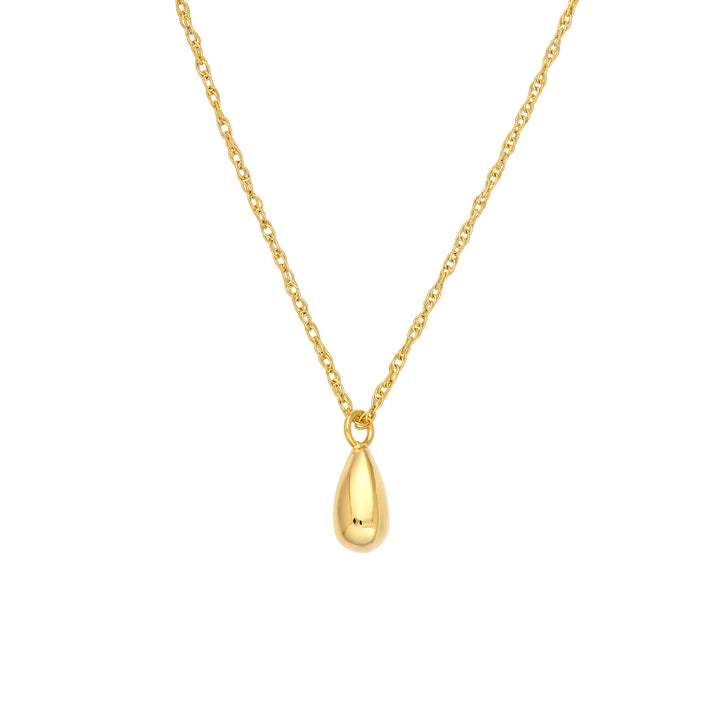 18" TEARDROP PENDANT NECKLACE | 14K YELLOW GOLD | MF045277-14Y - Brownlee Jewelers