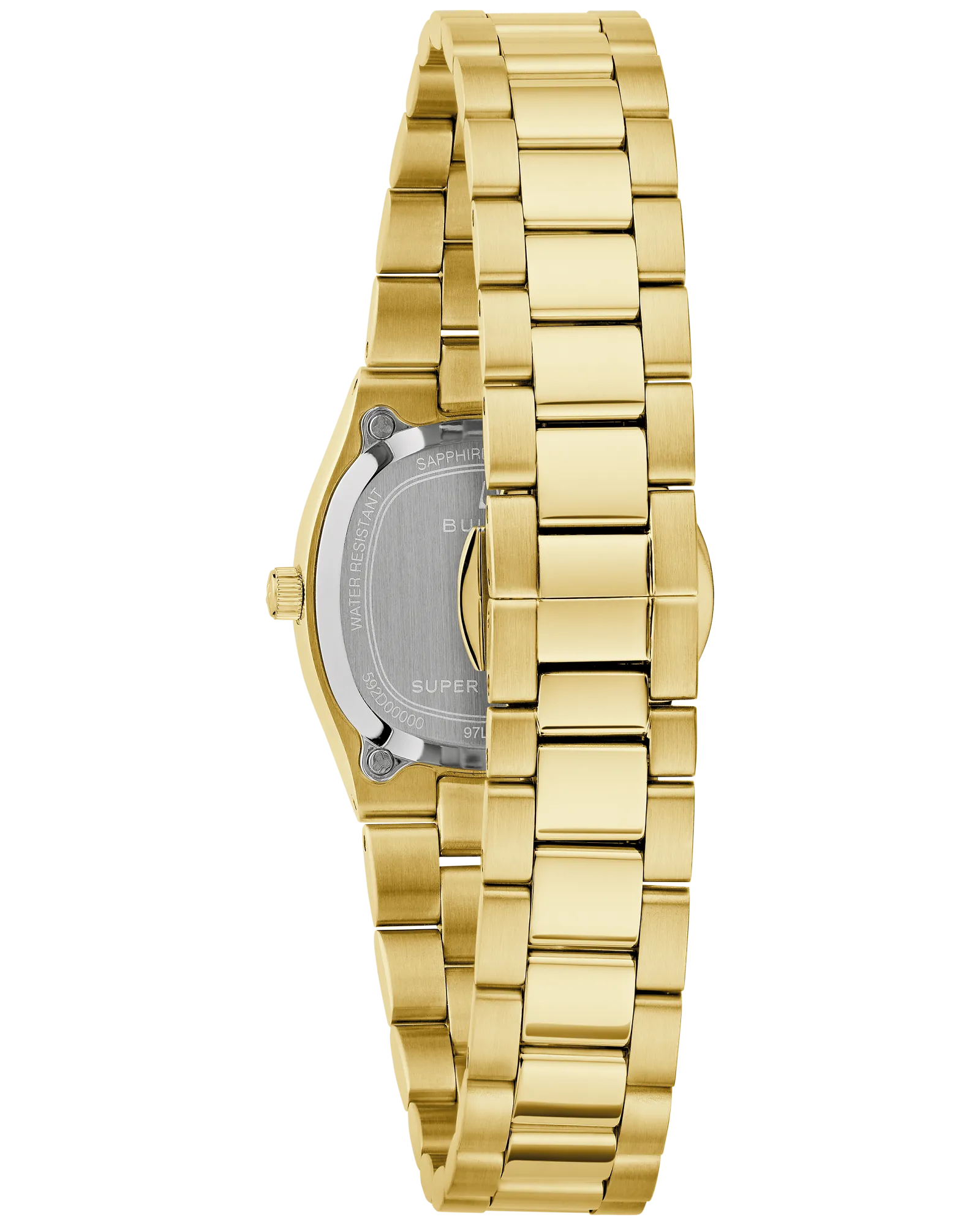 Bulova Super Seville Mini Gold-Tone Stainless Steel Watch with Silver Dial