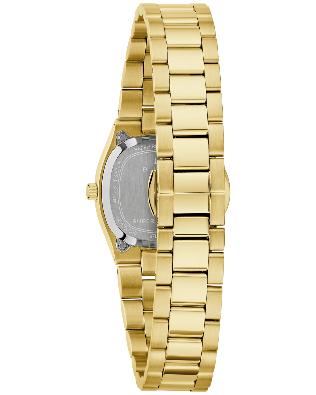 Bulova Super Seville Mini Gold-Tone Stainless Steel Watch with Silver Dial