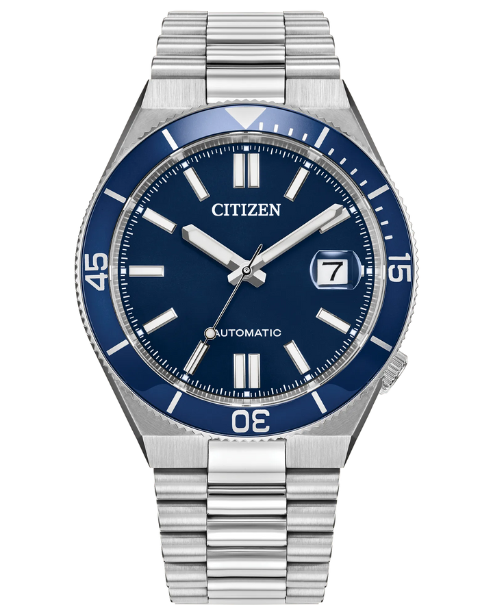 Citizen Tsuyosa Shore | Automatic Blue Dial Watch | Stainless Steel | WR100 Bracelet Watch | Men’s Sport Design - Brownee Jewelers
