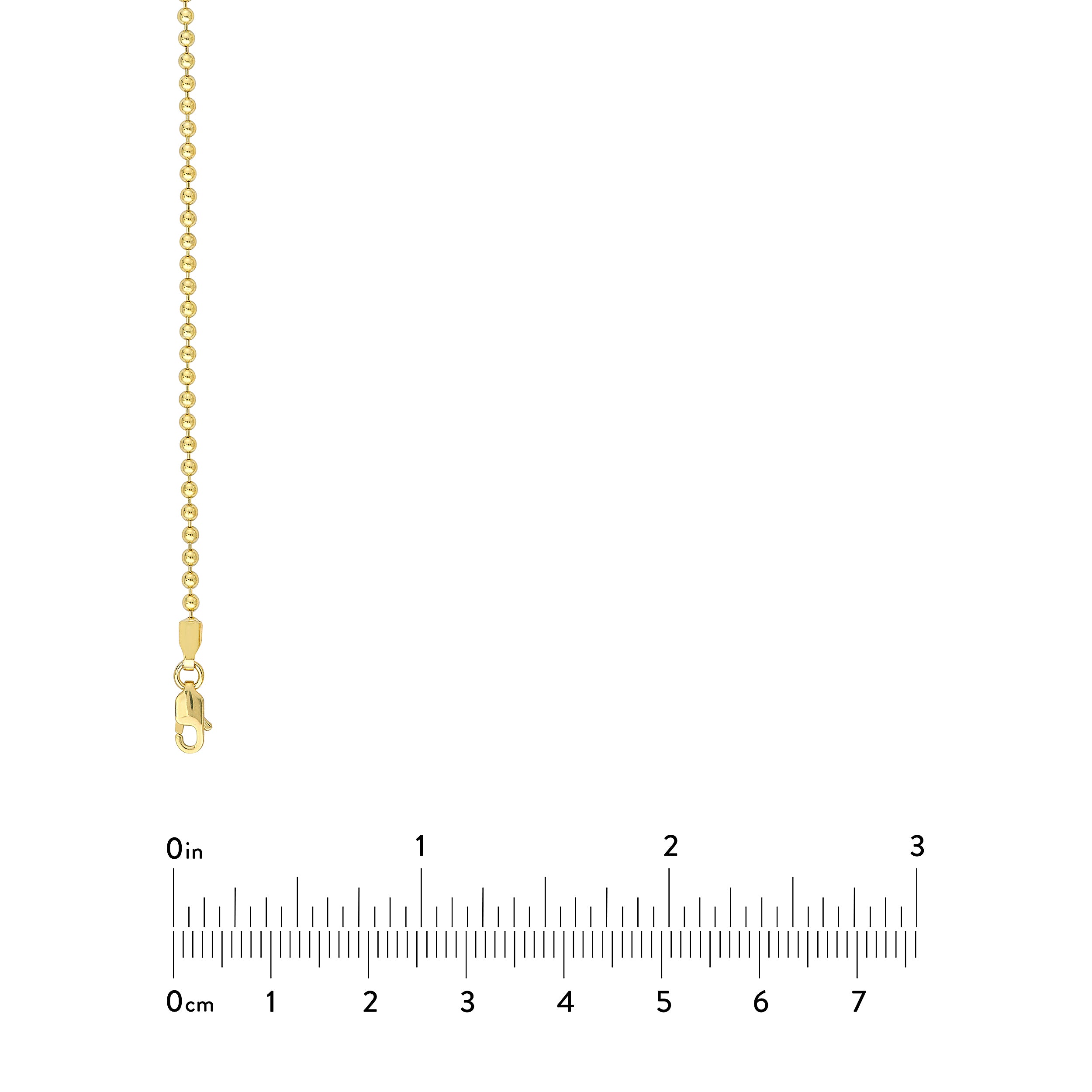 18" 2MM BEAD CHAIN NECKLACE | 14K YELLOW GOLD | MZ000165-14Y - Brownlee Jewelers
