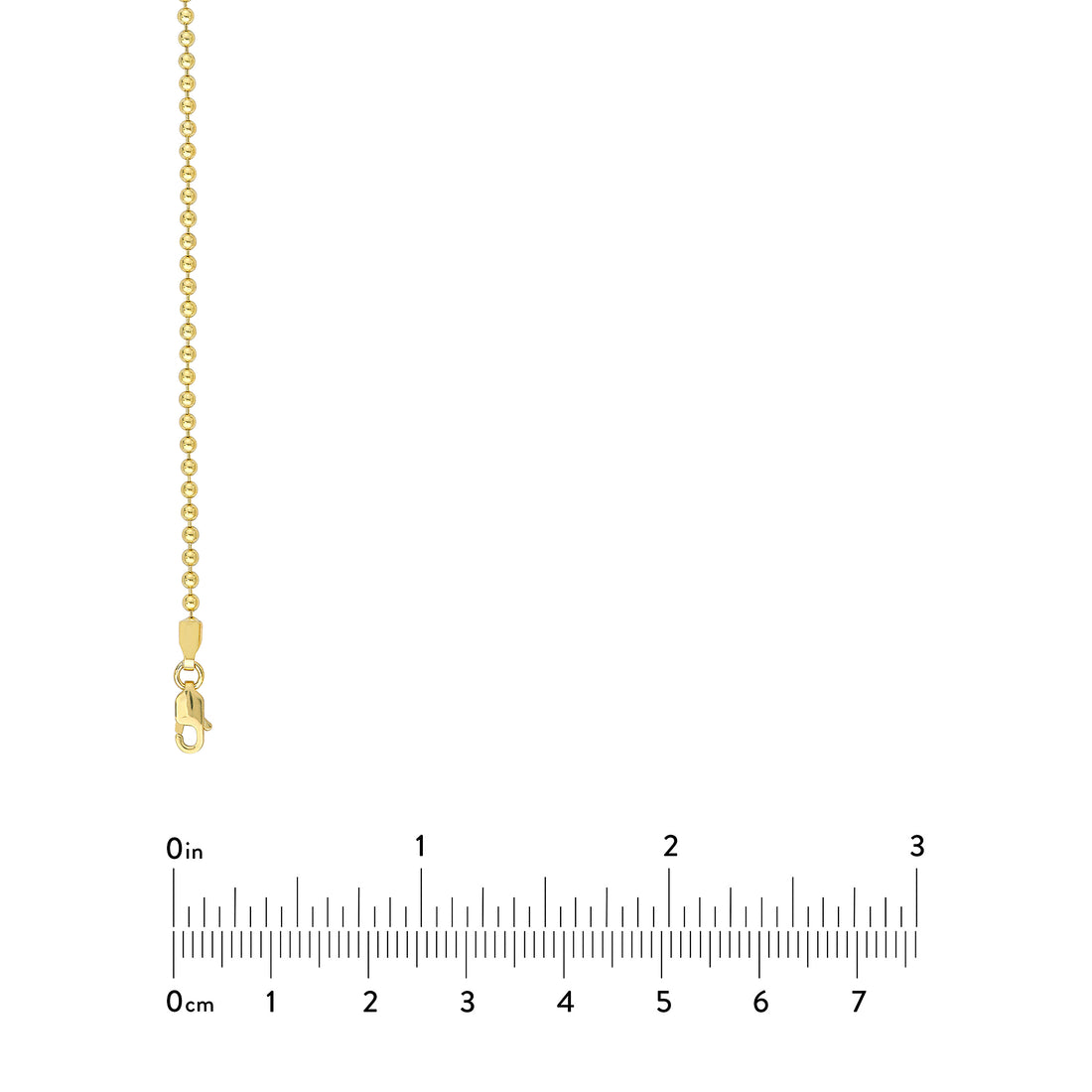 18" 2MM BEAD CHAIN NECKLACE | 14K YELLOW GOLD | MZ000165-14Y - Brownlee Jewelers