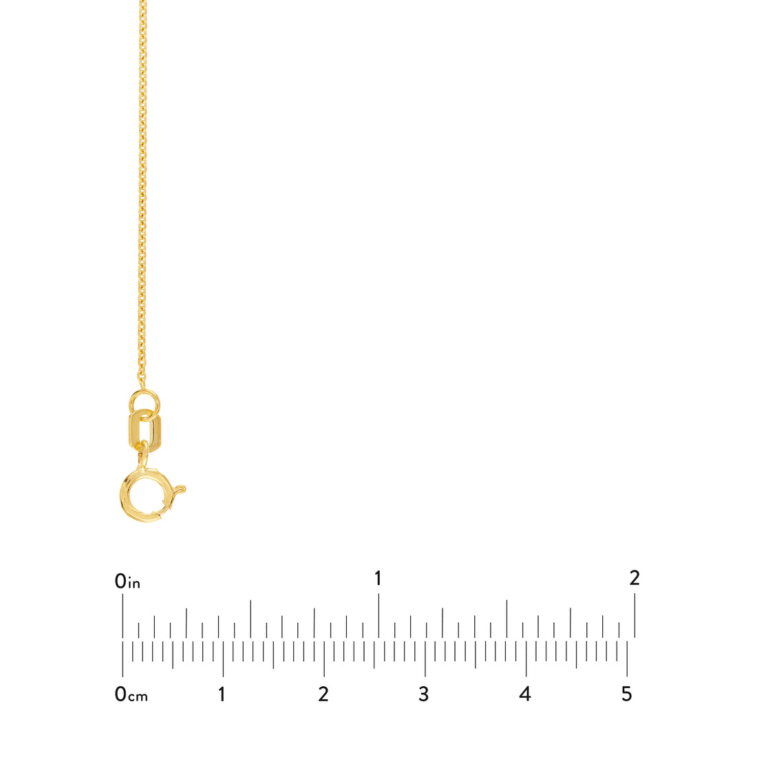 18" 0.9MM TIGHT CABLE CHAIN NECKLACE | 14K YELLOW GOLD | MZ000330-14Y - Brownlee Jewelers