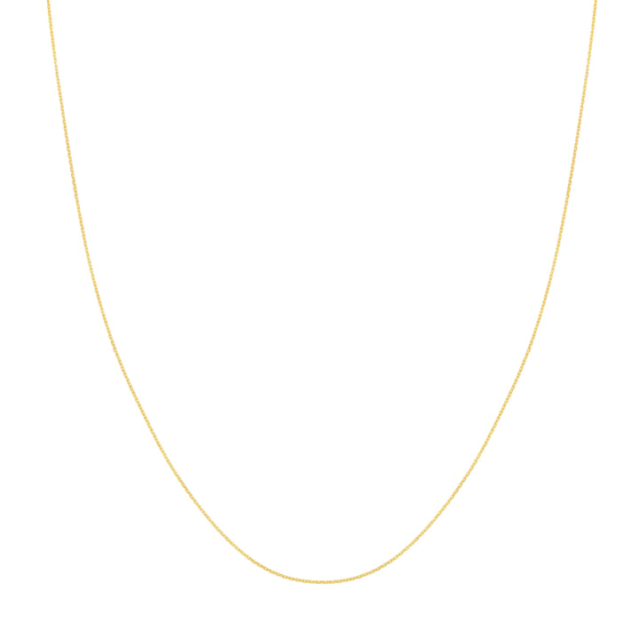 20" 0.9MM TIGHT CABLE CHAIN NECKLACE | 14K YELLOW GOLD | MZ000331-14Y - Brownlee Jewelers