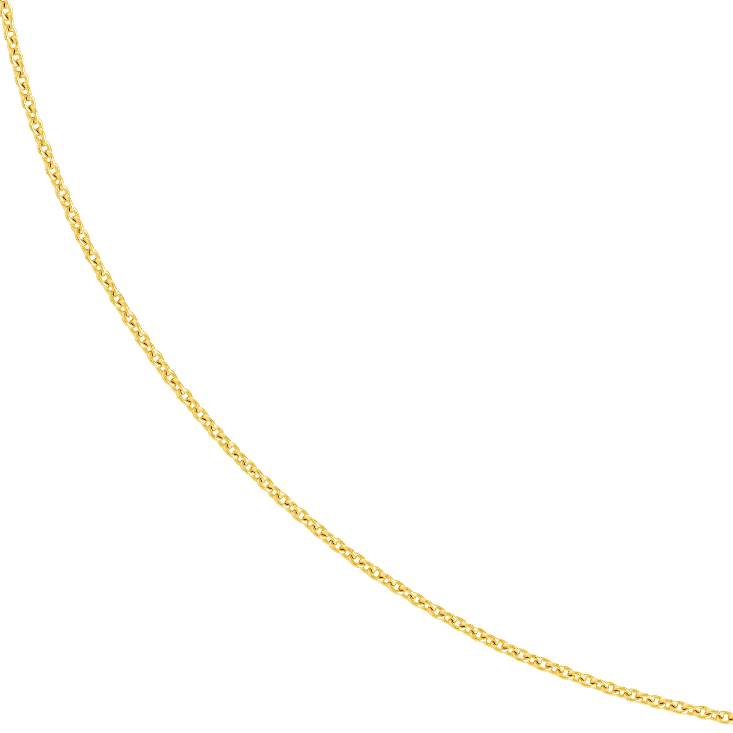 18" 0.9MM TIGHT CABLE CHAIN NECKLACE | 14K YELLOW GOLD | MZ000331-14Y - Brownlee Jewelers