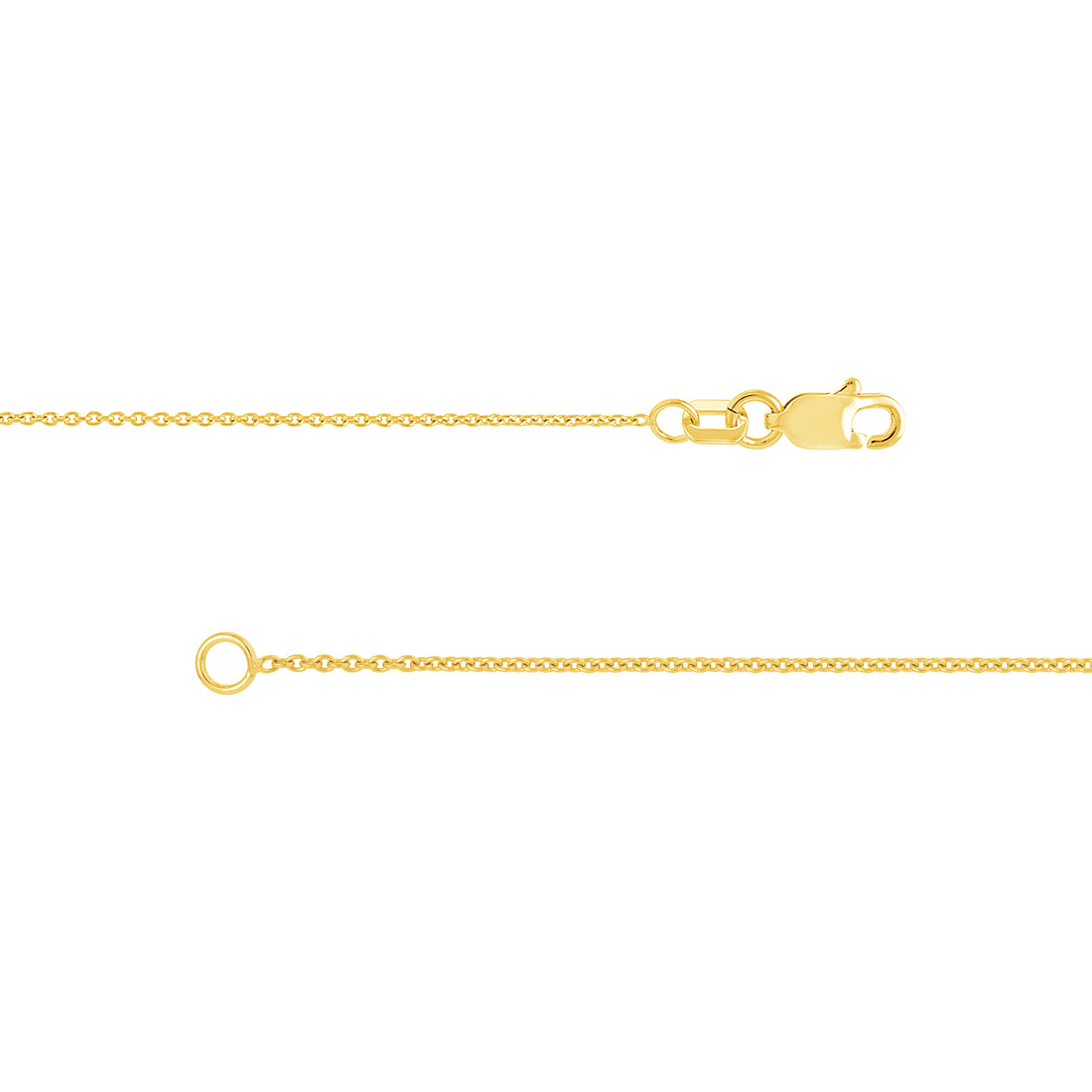 20" 0.9MM TIGHT CABLE CHAIN NECKLACE | 14K YELLOW GOLD | MZ000331-14Y - Brownlee Jewelers
