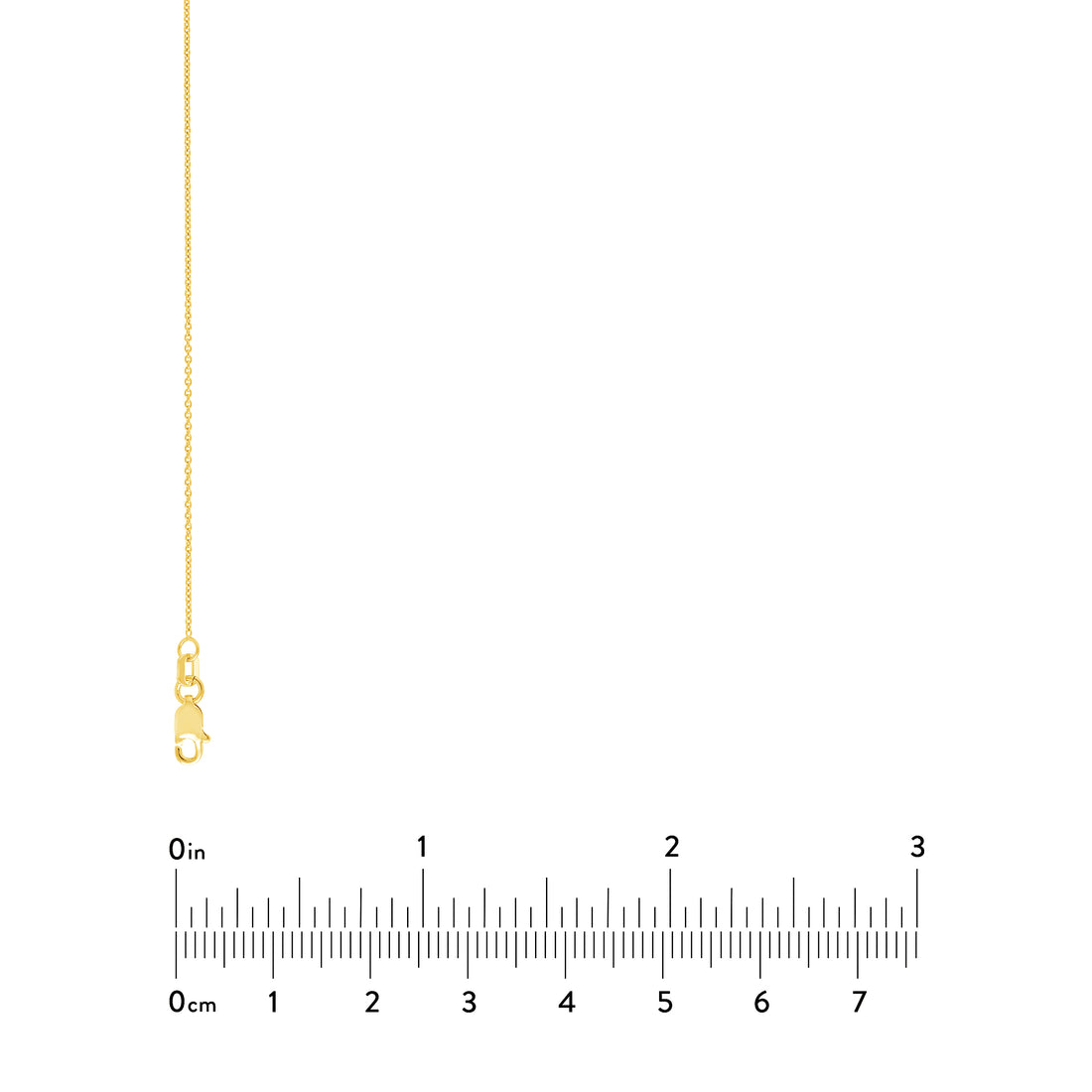 18" 0.9MM TIGHT CABLE CHAIN NECKLACE | 14K YELLOW GOLD | MZ000331-14Y - Brownlee Jewelers