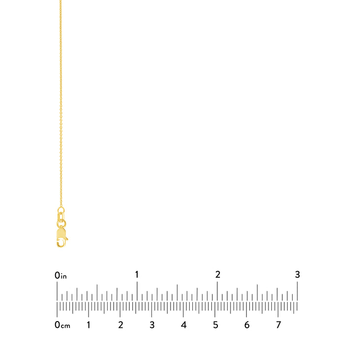 20" 0.9MM TIGHT CABLE CHAIN NECKLACE | 14K YELLOW GOLD | MZ000331-14Y - Brownlee Jewelers
