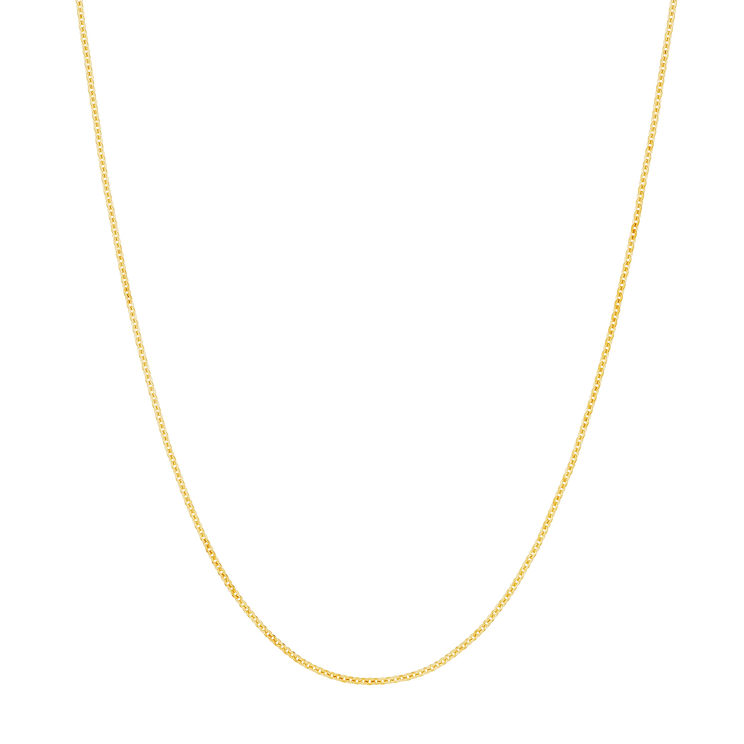 18" 1.05MM CABLE CHAIN NECKLACE | 10K YELLOW GOLD | MZ000333-10Y - Brownlee Jewelers