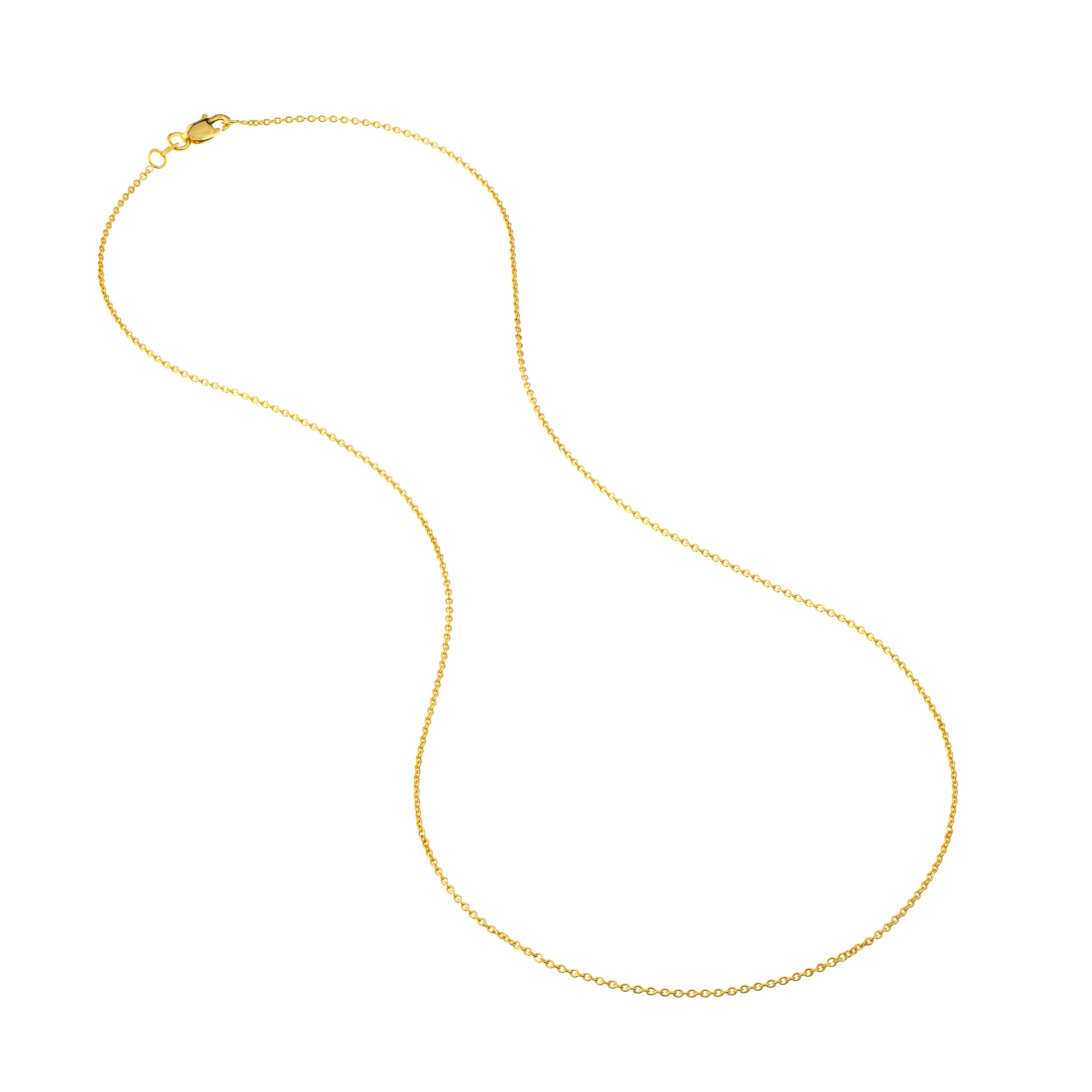 18" 1.05MM CABLE CHAIN NECKLACE | 14K YELLOW GOLD | MZ000333-14Y - Brownlee Jewelers