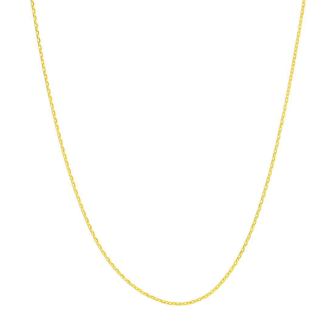 16" 0.65MM DIAMOND-CUT CABLE CHAIN NECKLACE | 10K YELLOW GOLD | MZ000369-10Y - Brownlee Jewelers