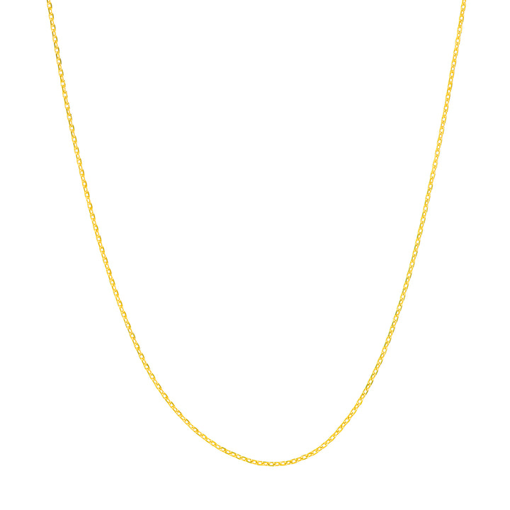 20" 0.65MM DIAMOND-CUT CABLE CHAIN NECKLACE | 10K YELLOW GOLD | MZ000369-10Y - Brownlee Jewelers