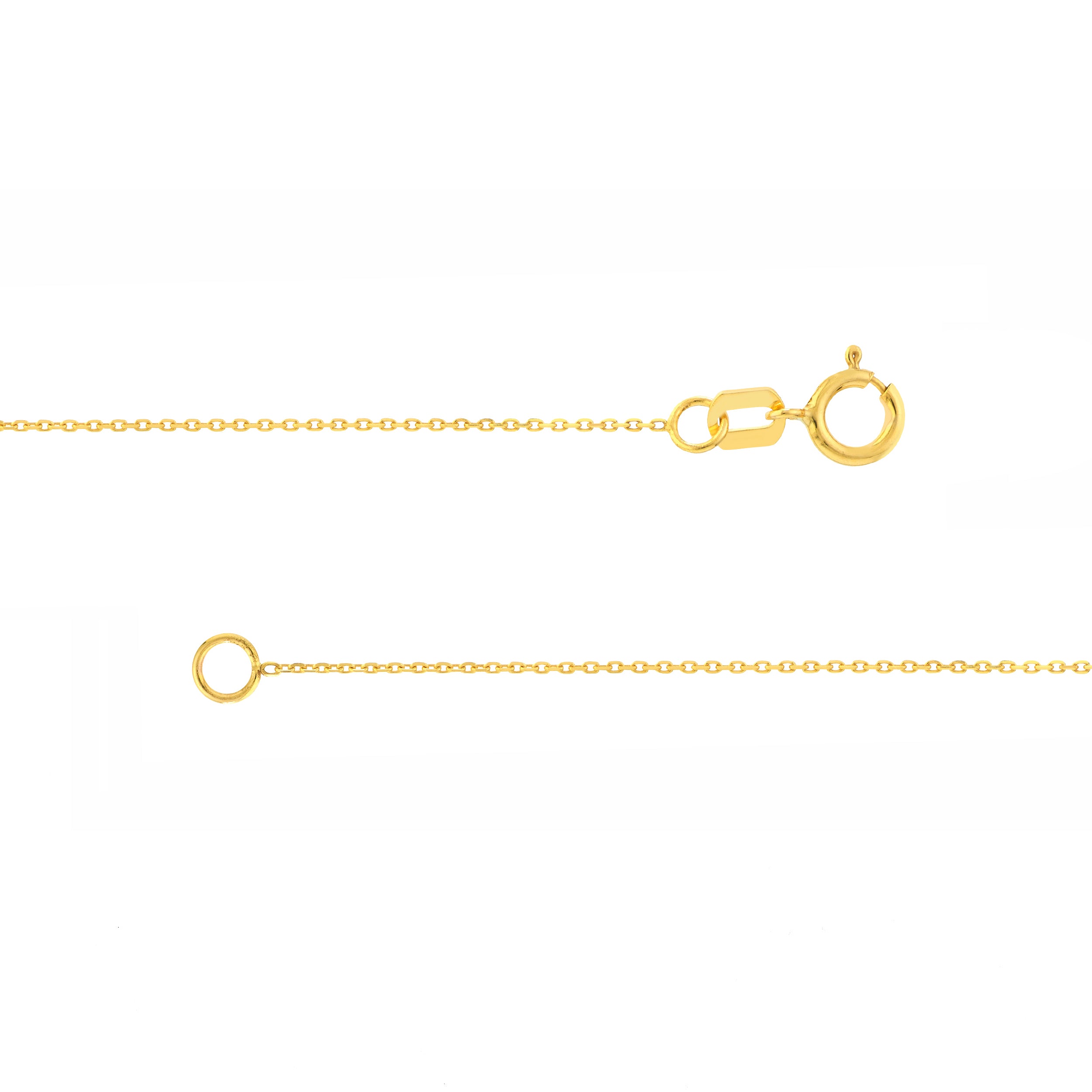 16" 0.65MM DIAMOND-CUT CABLE CHAIN NECKLACE | 10K YELLOW GOLD | MZ000369-10Y - Brownlee Jewelers