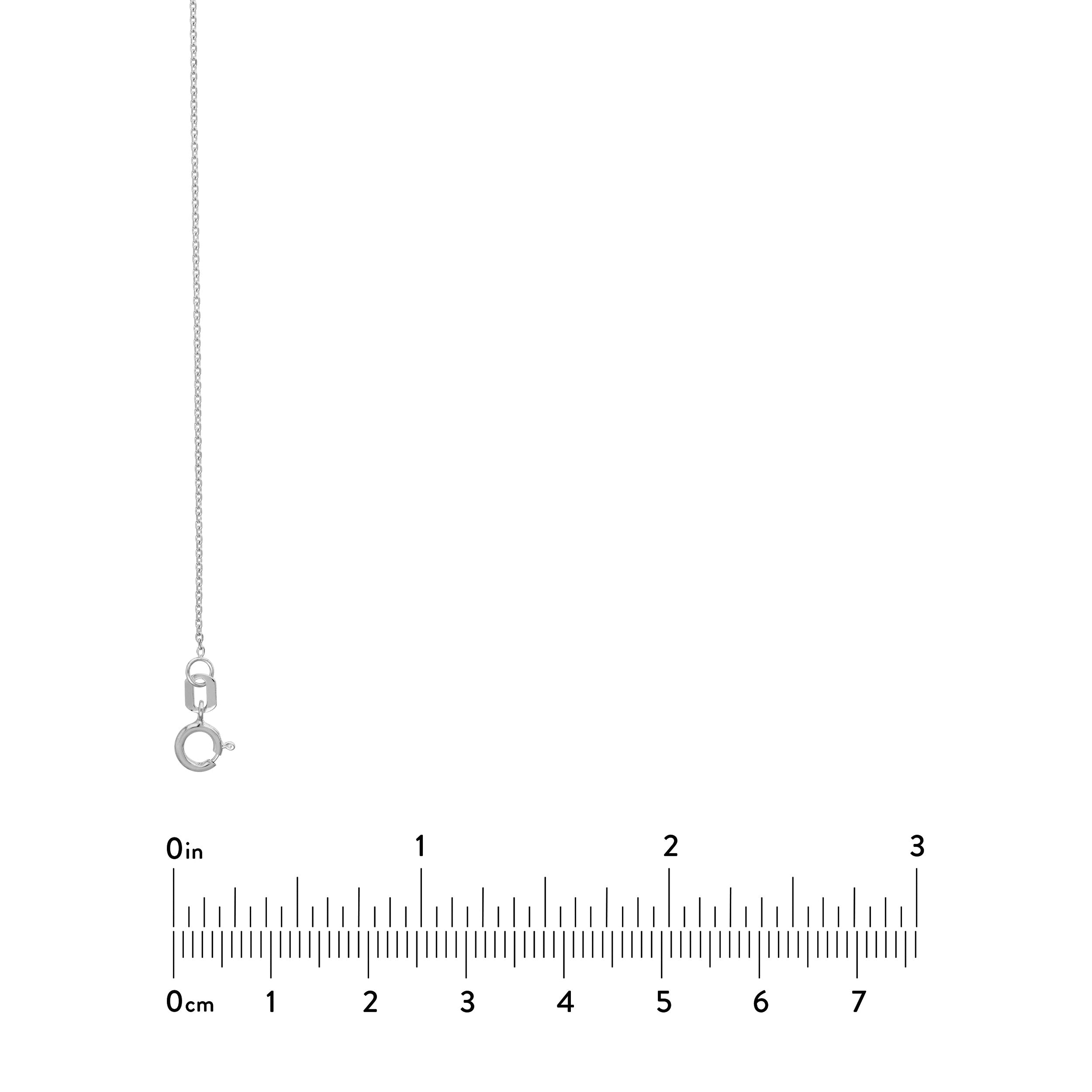 16" 0.8MM DIAMOND-CUT CABLE CHAIN NECKLACE | 10K WHITE GOLD | MZ000373-10B - Brownlee Jewelers