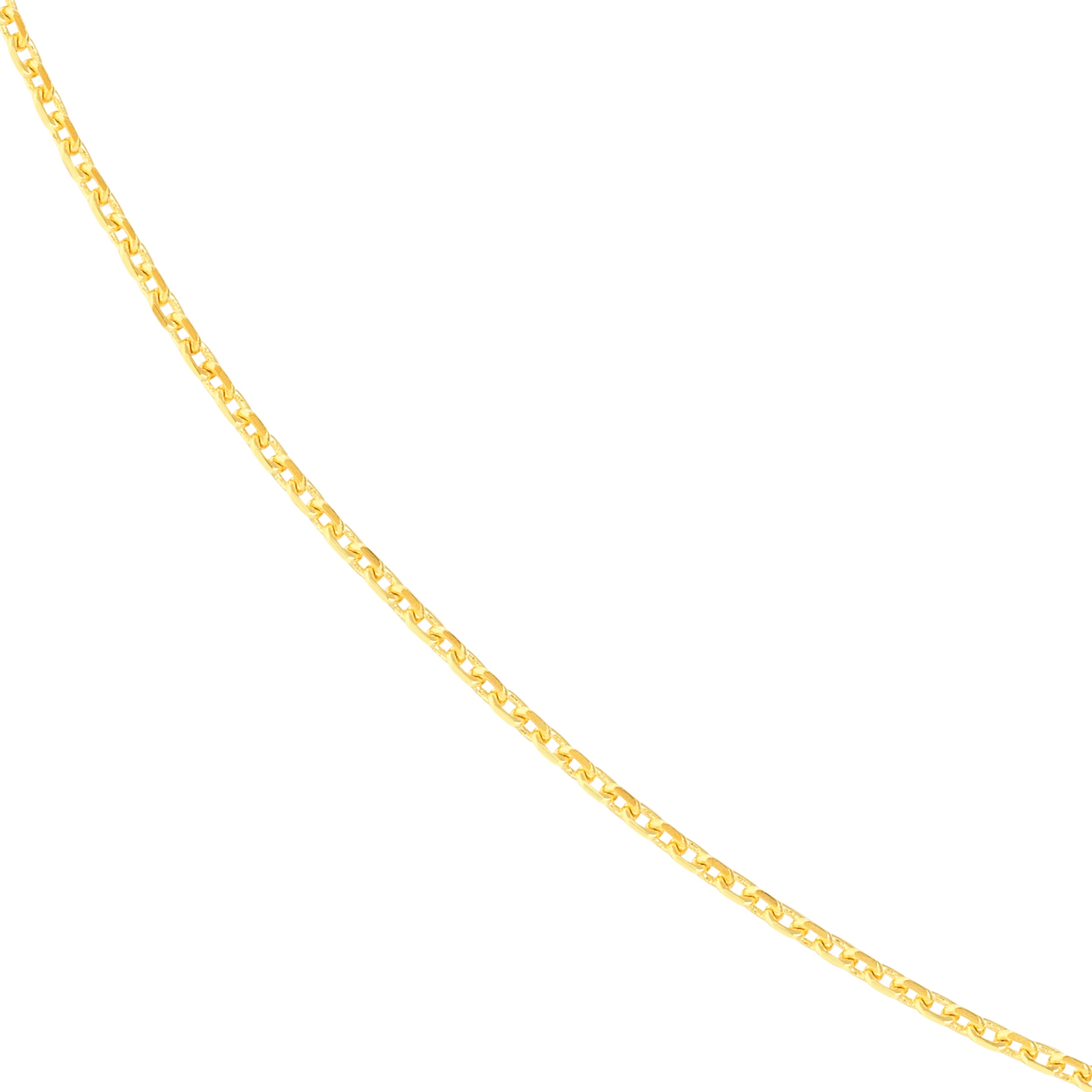 18" 0.8MM DIAMOND-CUT CABLE CHAIN NECKLACE | 10K YELLOW GOLD | MZ000373-10Y - Brownlee Jewelers