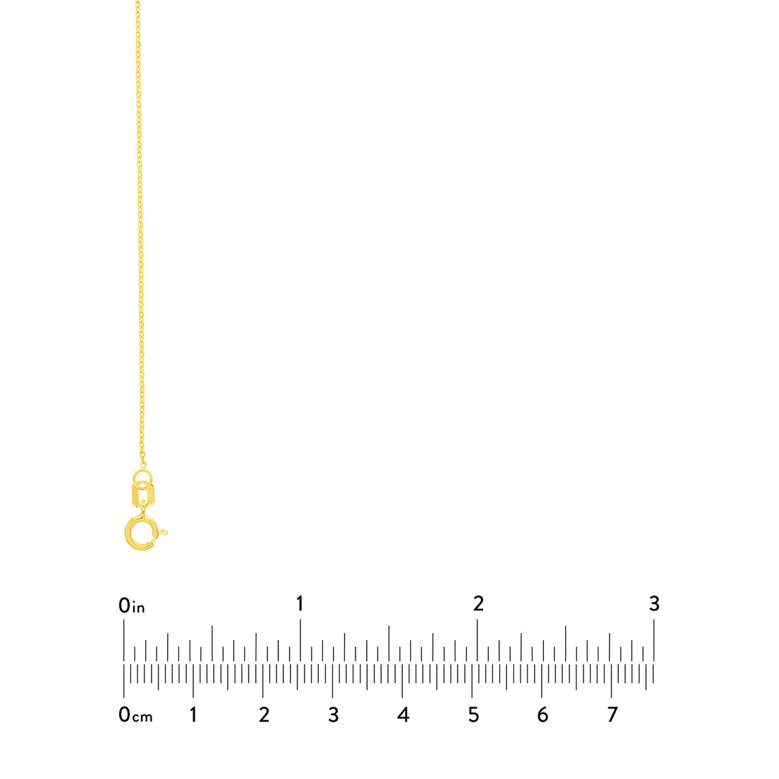 16" 0.8MM DIAMOND-CUT CABLE CHAIN NECKLACE | 10K YELLOW GOLD | MZ000373-10Y - Brownlee Jewelers