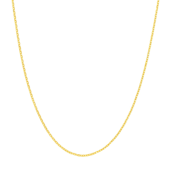 20" 0.8MM DIAMOND-CUT CABLE CHAIN NECKLACE | 10K YELLOW GOLD | MZ000373-10Y - Brownlee Jewelers