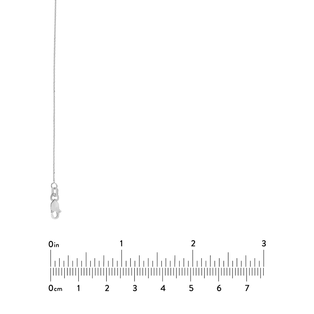 20" 0.8MM DIAMOND-CUT CABLE CHAIN NECKLACE | 10K WHITE GOLD | MZ000374-10B - Brownlee Jewelers